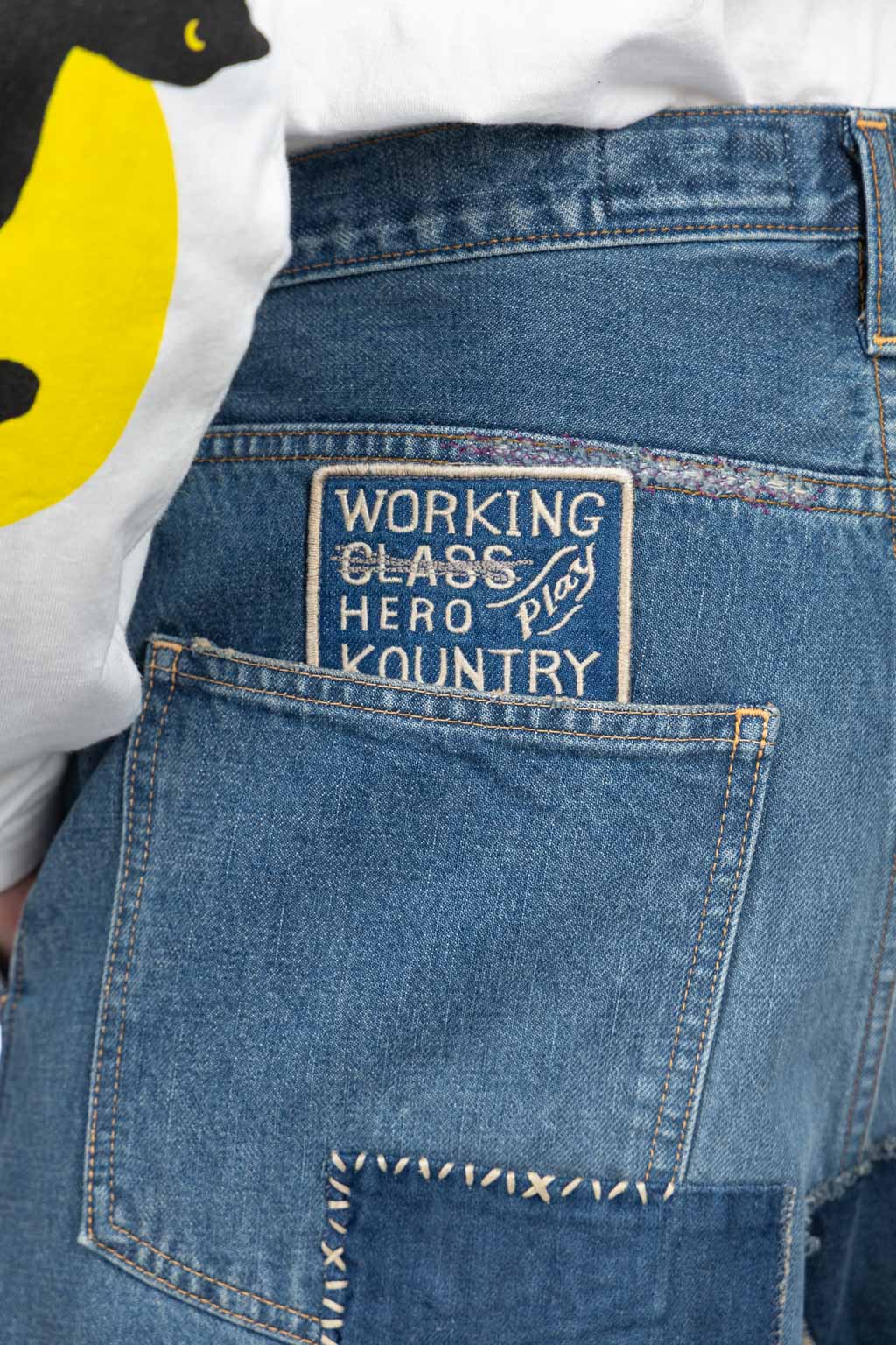 Kapital - 14oz Denim PORT Baggy Pants (HIPPIE-Champetre Remake)