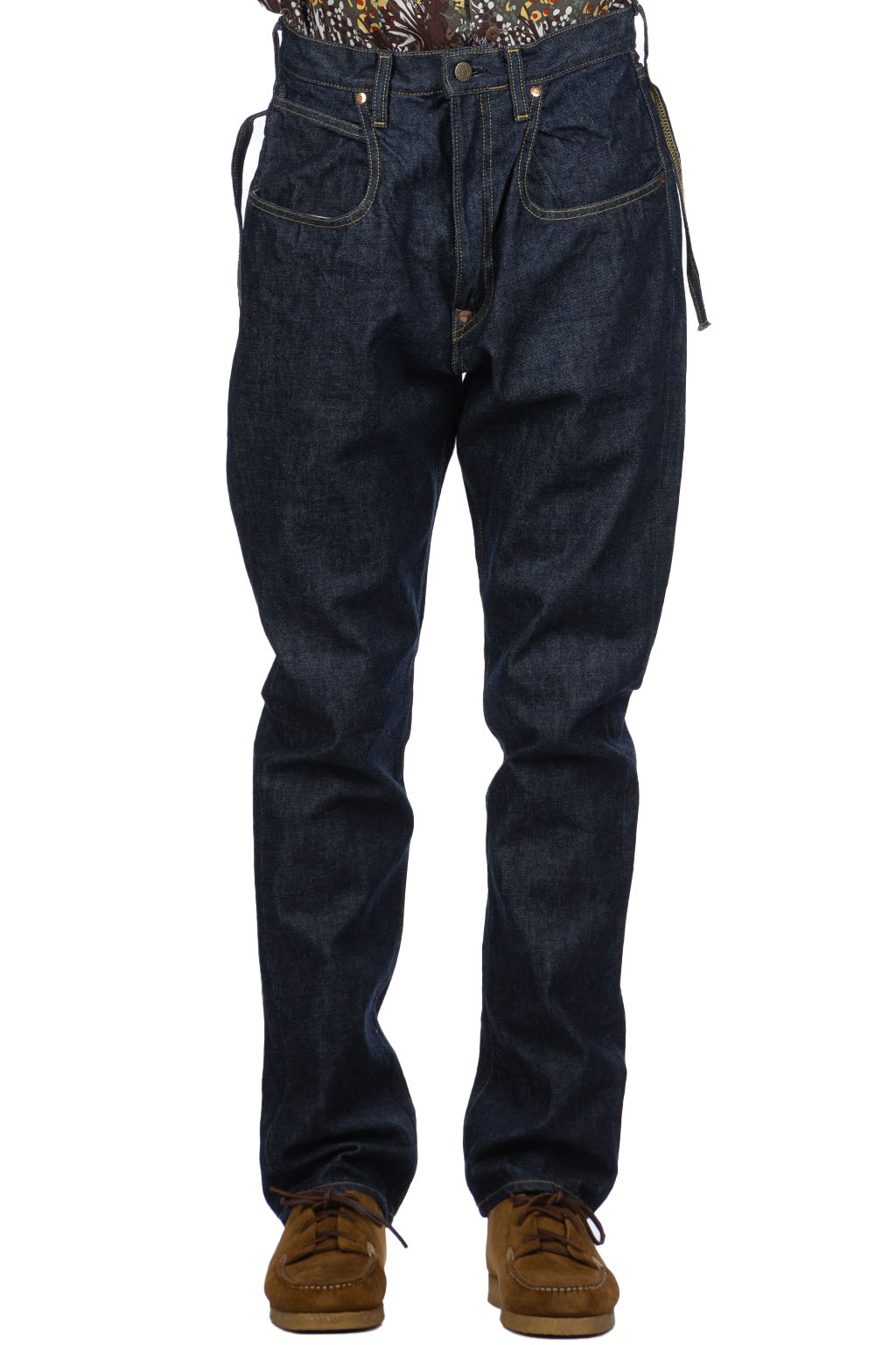 BlueButtonShop - Kapital - Kapital-14oz-Denim-RINGOMAN-Pants-EK-410