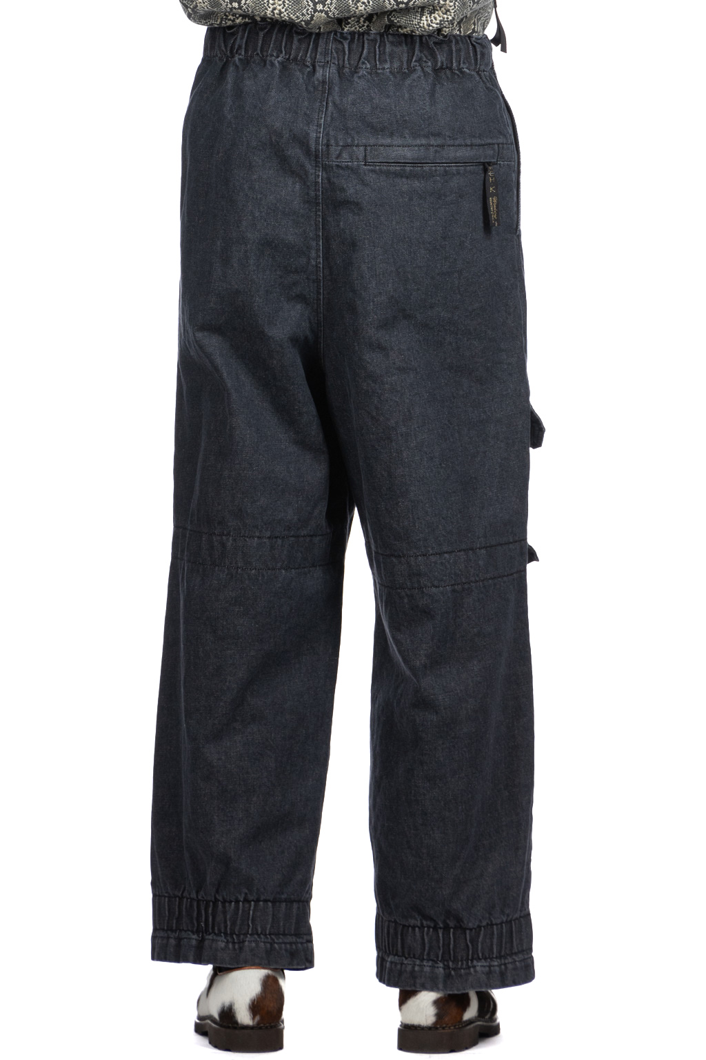 Kapital - 14oz Denim SHOVEL Baggy Pants - Black x Natural