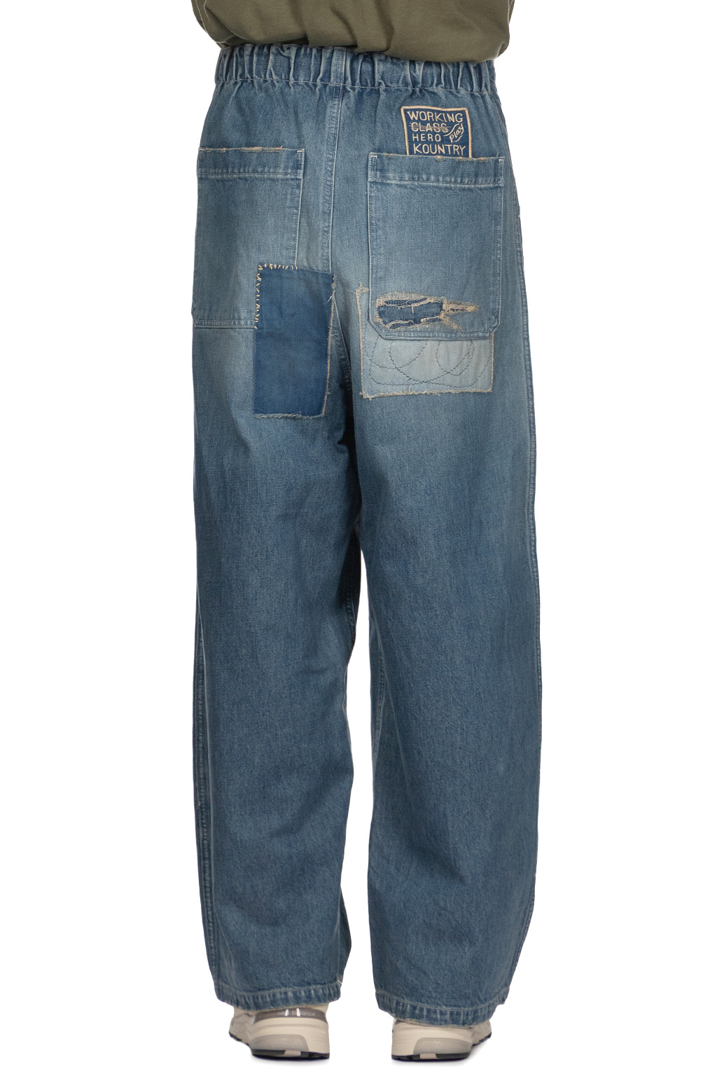 Kapital - 14oz Denim W-Knee EASY Baggy Pants - DIXIE LUMBER Remake
