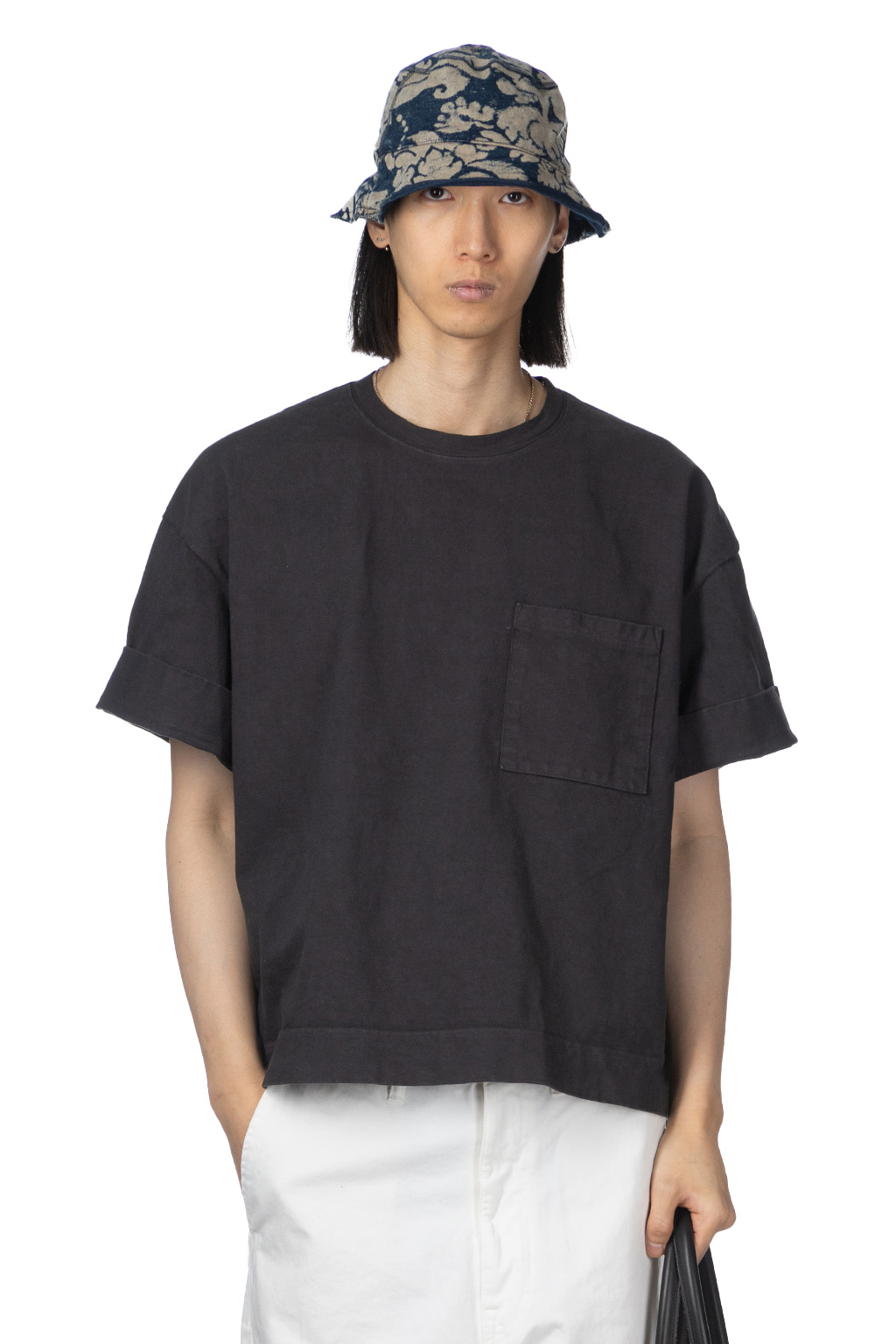 Kapital - 16/-Dense Jersey ARMY Beach Packed T - Ink Black