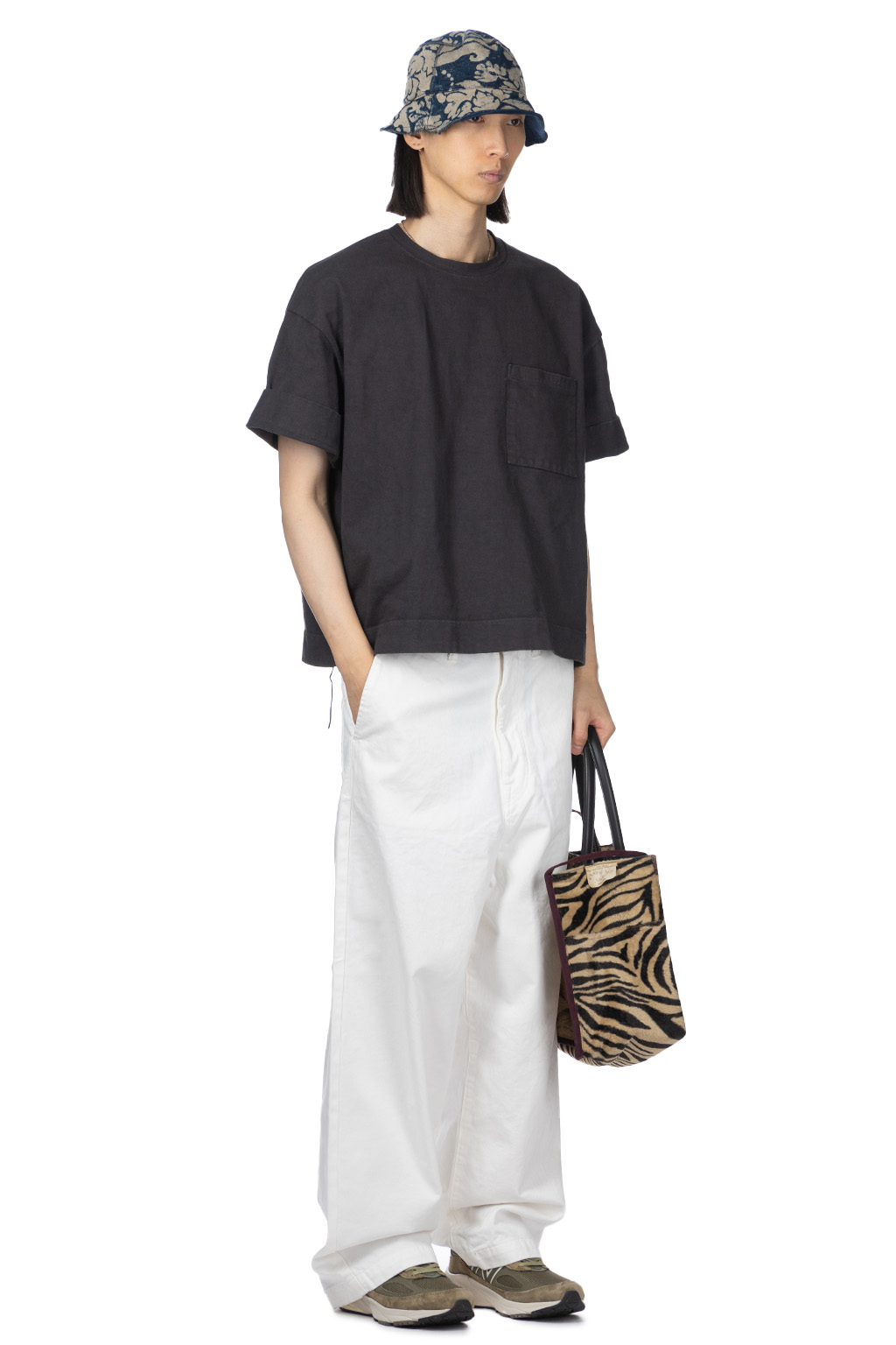 Kapital - 16/-Dense Jersey ARMY Beach Packed T - Ink Black