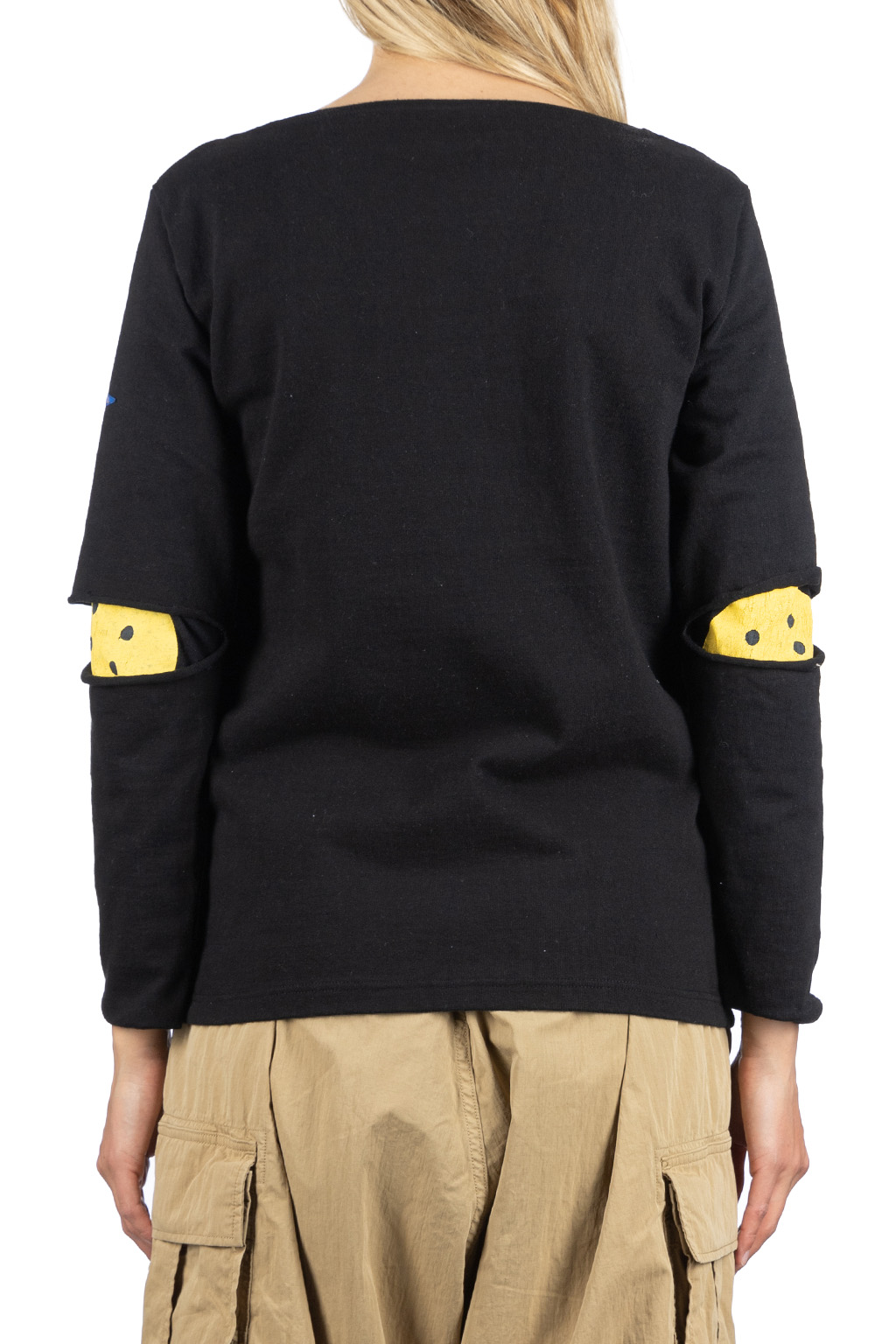 Kapital - 16/- Densed Jersey Elbow-Rip Boatneck Long Sleeve T