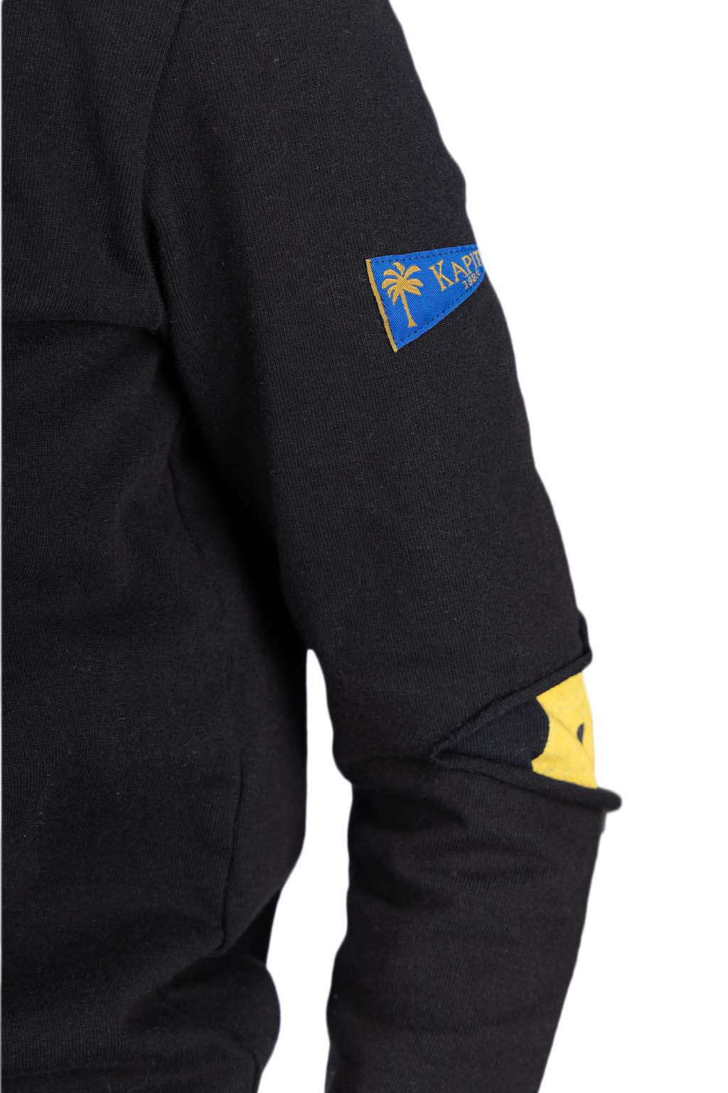 Kapital - 16/- Densed Jersey Elbow-Rip Boatneck Long Sleeve T