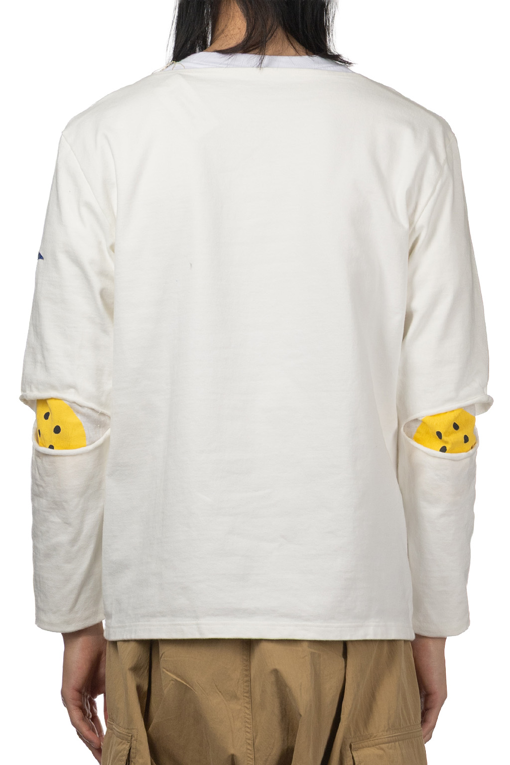 Kapital - 16/- Densed Jersey Elbow-Rip Boatneck Long Sleeve T