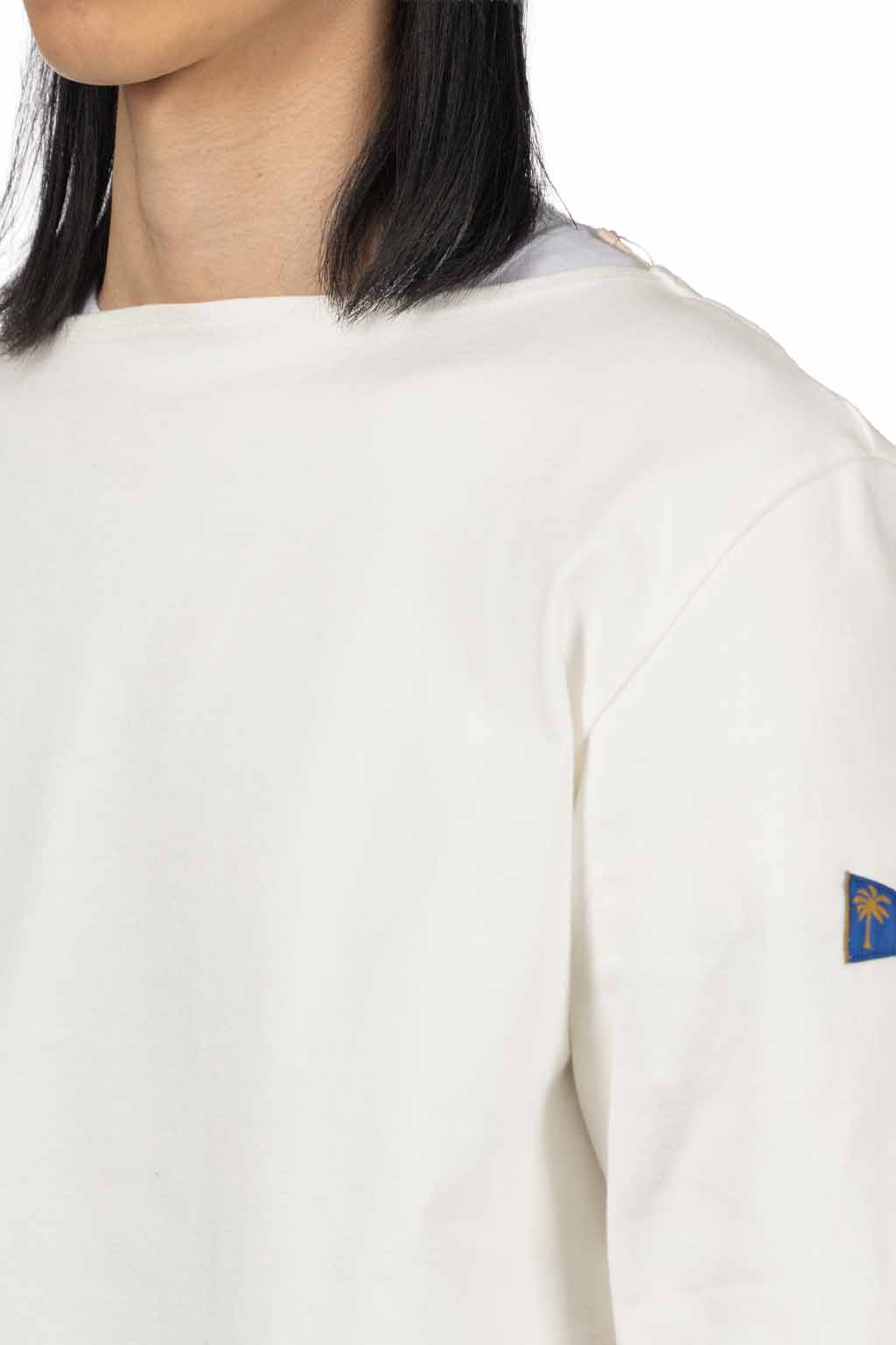 Kapital - 16/- Densed Jersey Elbow-Rip Boatneck Long Sleeve T