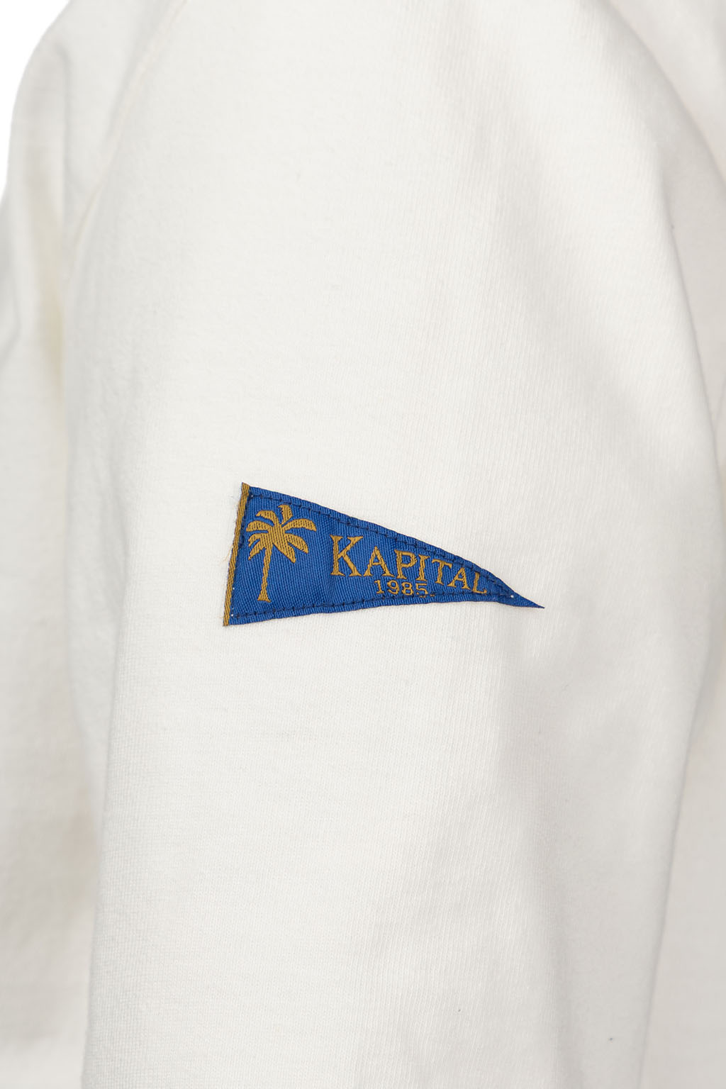 Kapital - 16/- Densed Jersey Elbow-Rip Boatneck Long Sleeve T