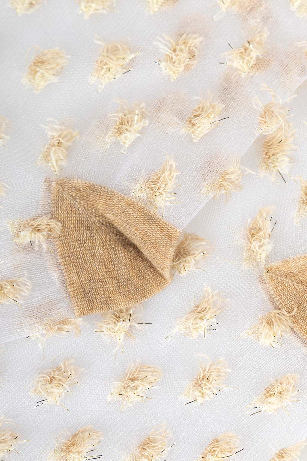 Kapital - 168 Yarns Crystal CACTUS Sheer Socks - Gold