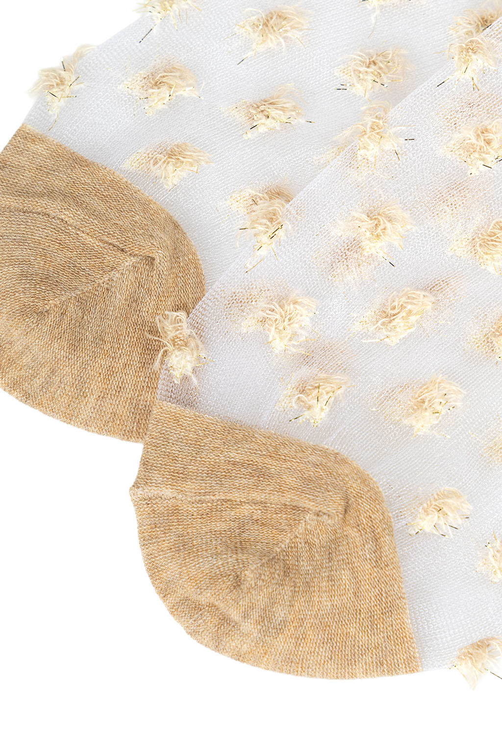Kapital - 168 Yarns Crystal CACTUS Sheer Socks - Gold