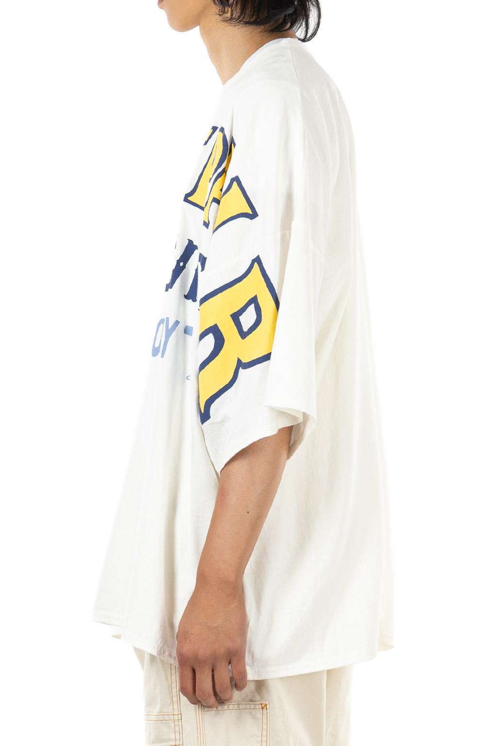 Kapital - 18.5/- Jersey HUGE-T (DENIM REPAIR) - White
