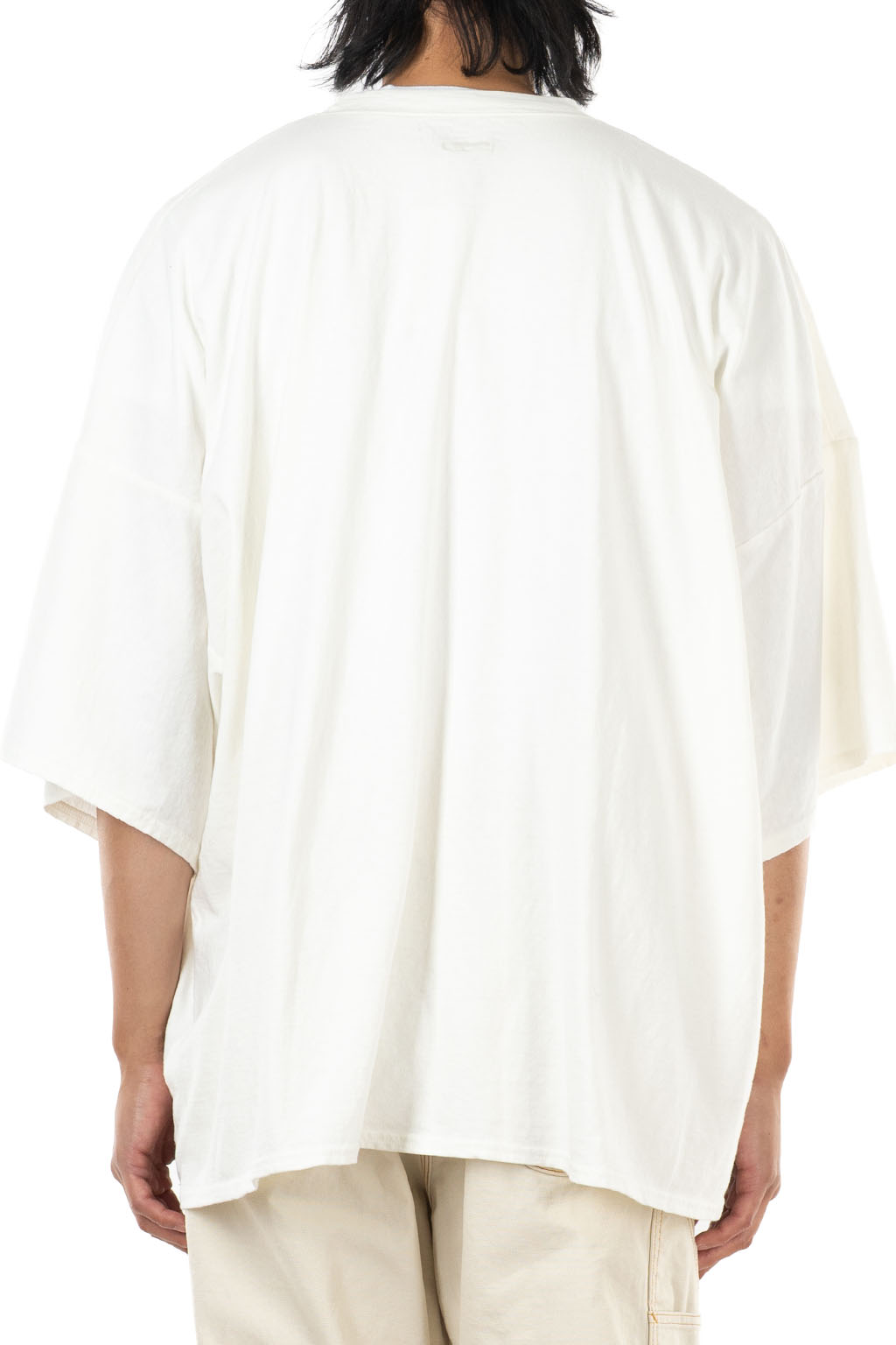 Kapital - 18.5/- Jersey HUGE-T (DENIM REPAIR) - White