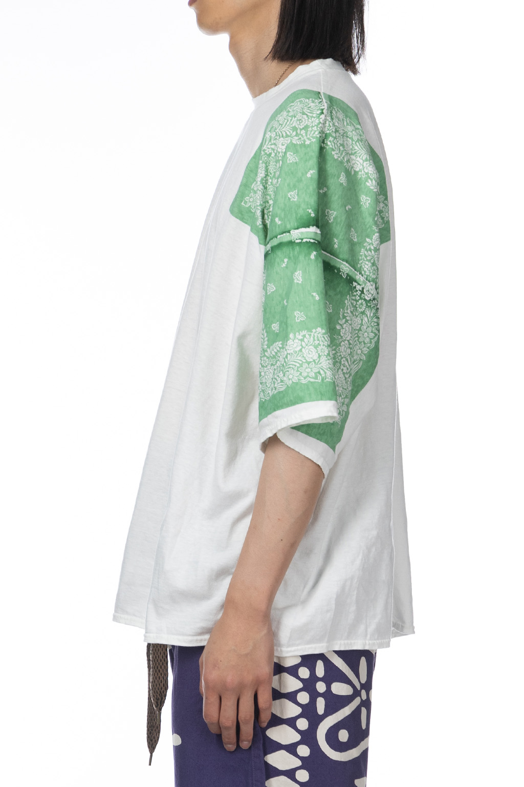 Kapital 18.5/-Jersey Bandana HUGE T (Botanical) - Light Green