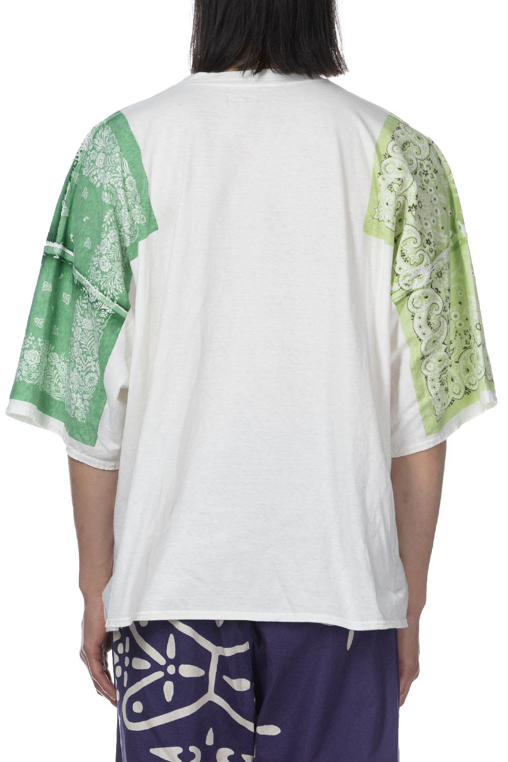 Kapital 18.5/-Jersey Bandana HUGE T (Botanical) - Light Green