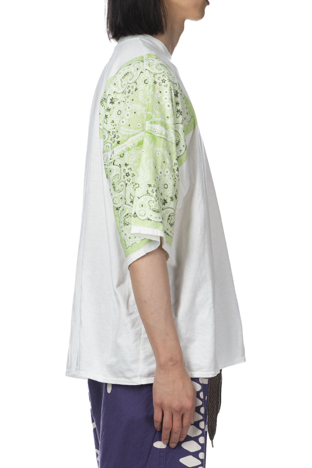 Kapital 18.5/-Jersey Bandana HUGE T (Botanical) - Light Green