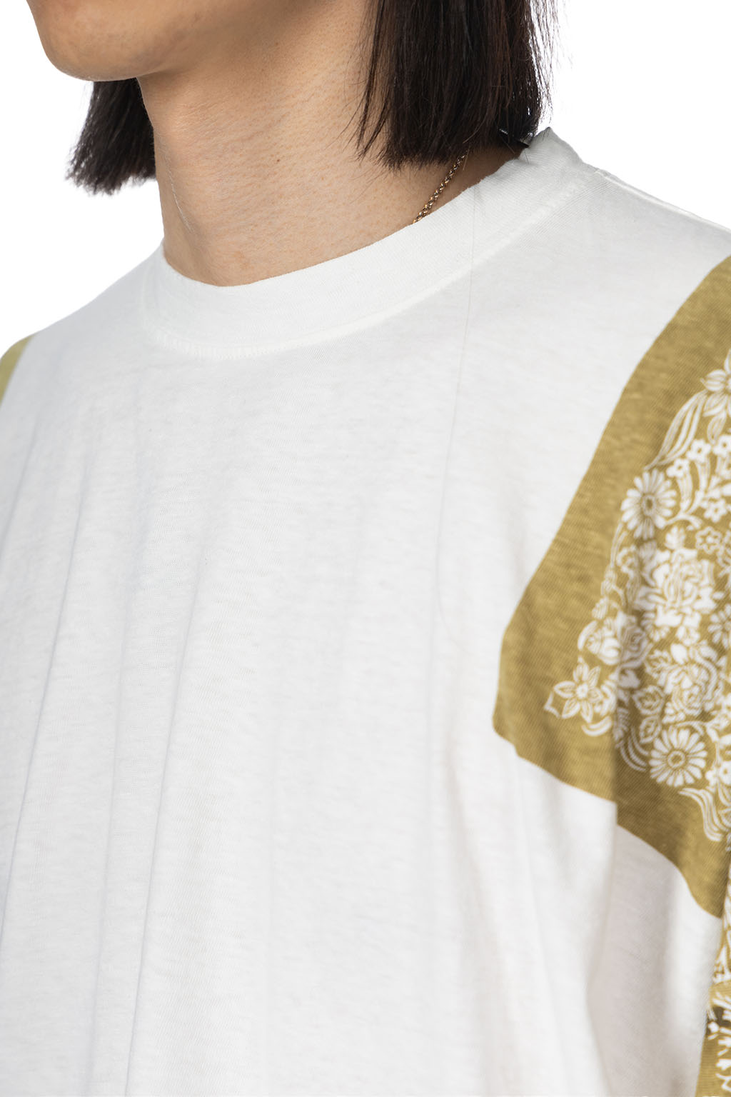 Kapital 18.5/-Jersey Bandana HUGE T (Botanical) - Light Khaki