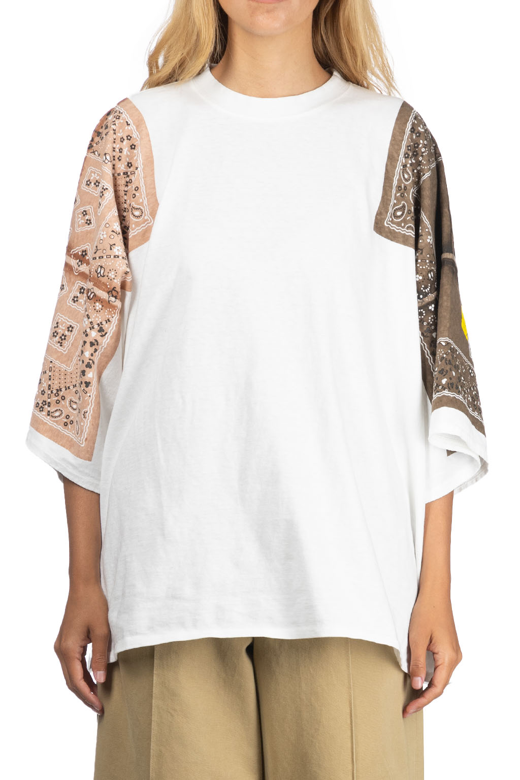 Kapital - 18.5/-Jersey Bandana HUGE T (PECKISH RAINBOWY) - Brown Khaki
