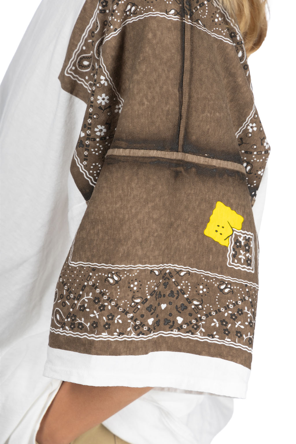 Kapital - 18.5/-Jersey Bandana HUGE T (PECKISH RAINBOWY) - Brown Khaki