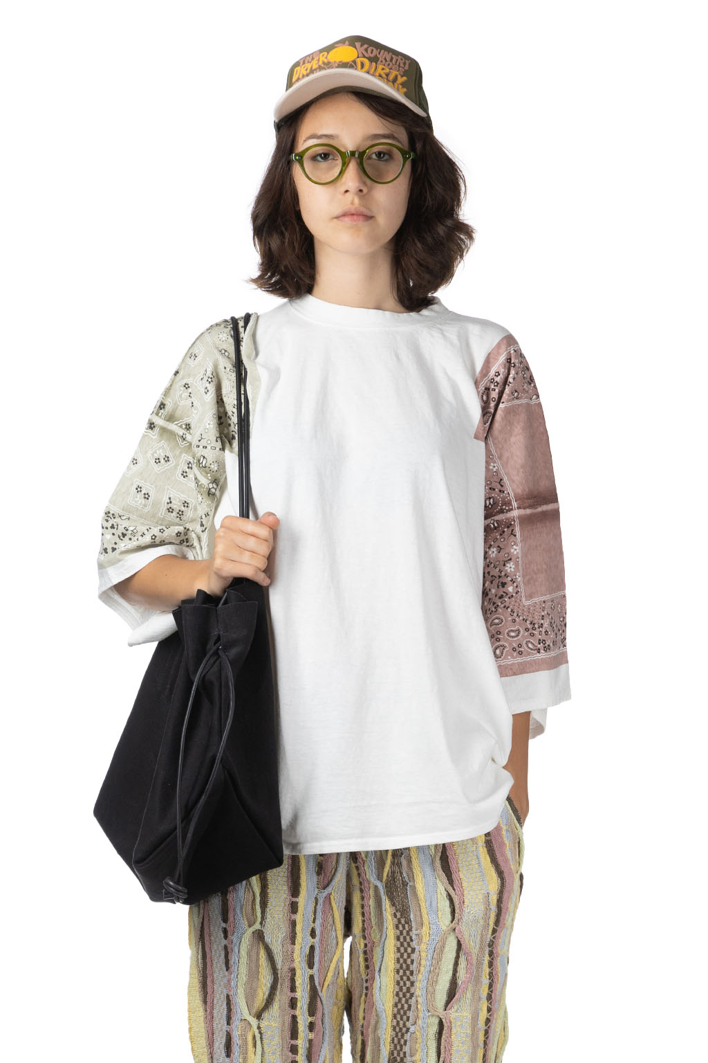 Kapital - 18.5/-Jersey Bandana HUGE T (PECKISH RAINBOWY) - Pink