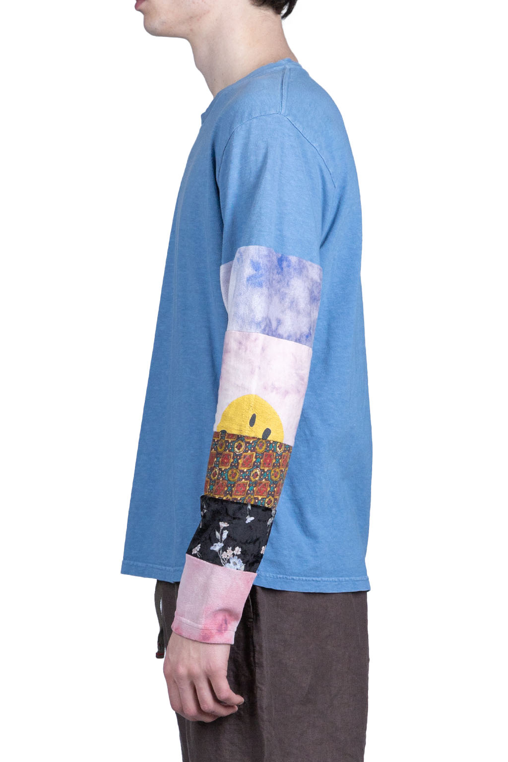 Kapital 18.5 Jersey HIPPIE Long Sleeve T - Blue