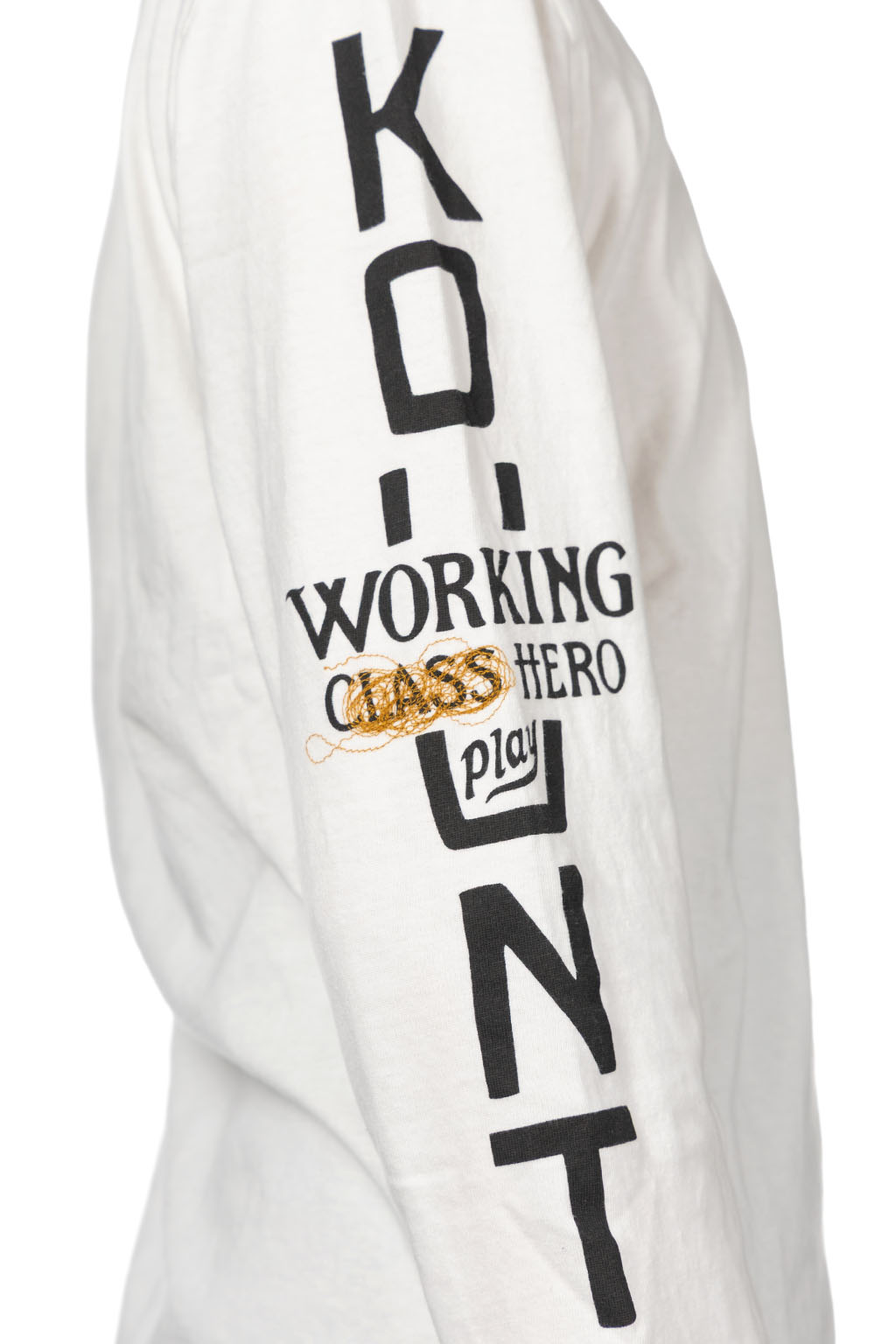 Kapital - 20-Jersey Crew Long Sleeve T - Peckish Kap - Yellow