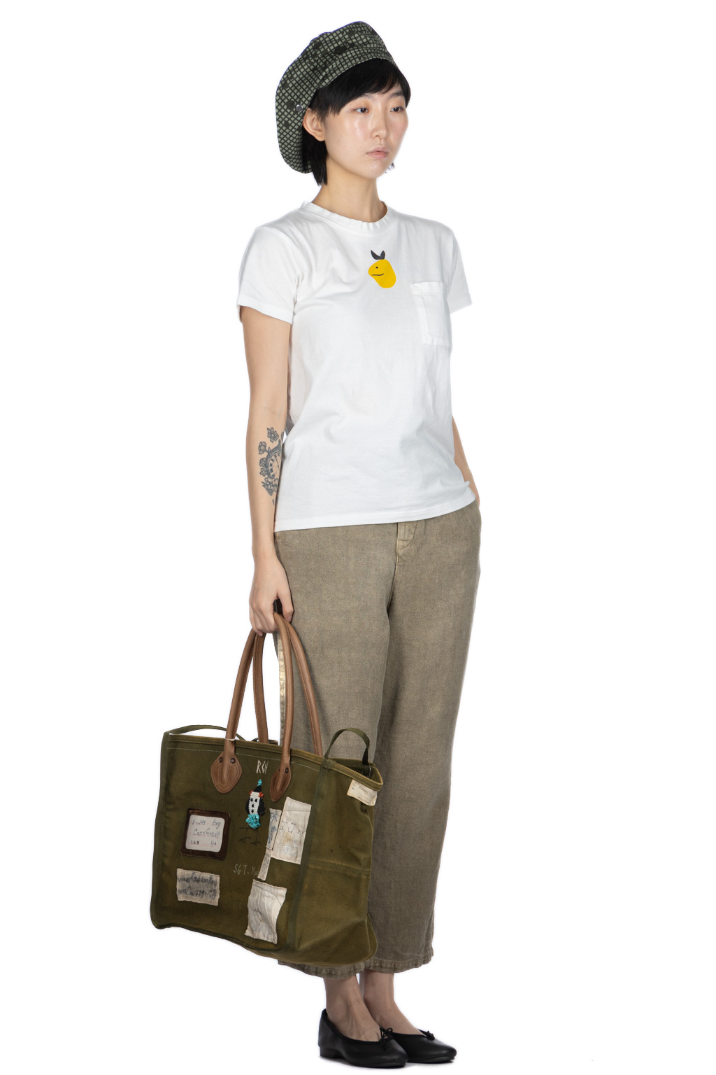 Kapital - 20/-Jersey Crew Pocket T (CONEYBOWY) - White