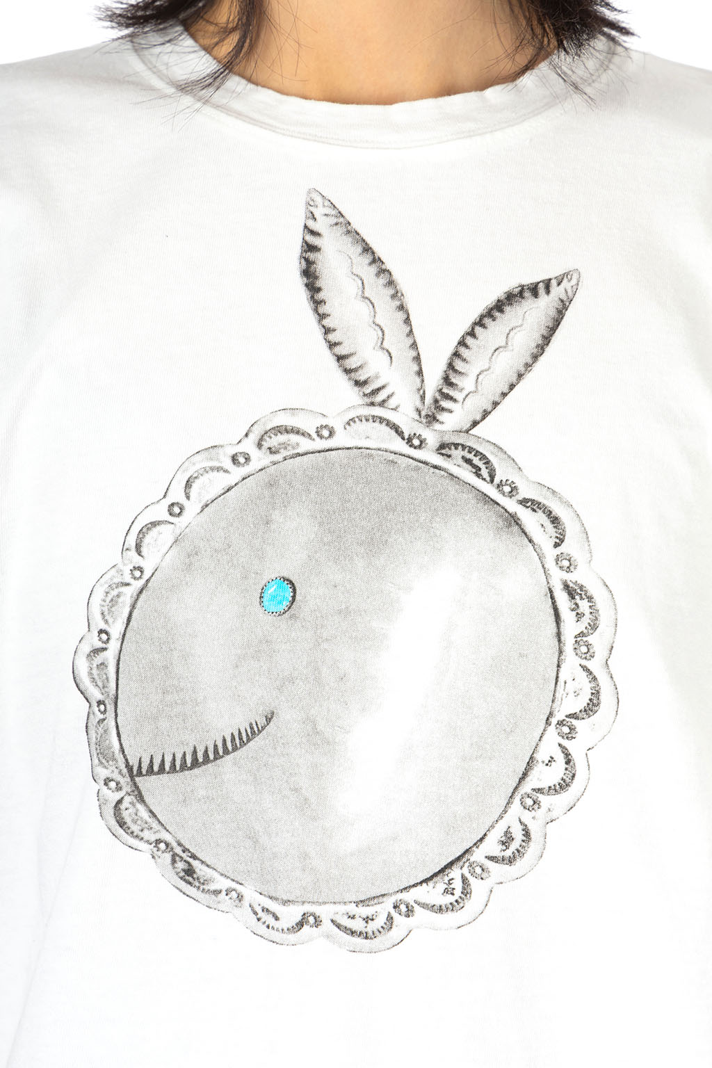 Kapital - 20/-Jersey Crew T (BIG Concho CONEYBOWY) - White