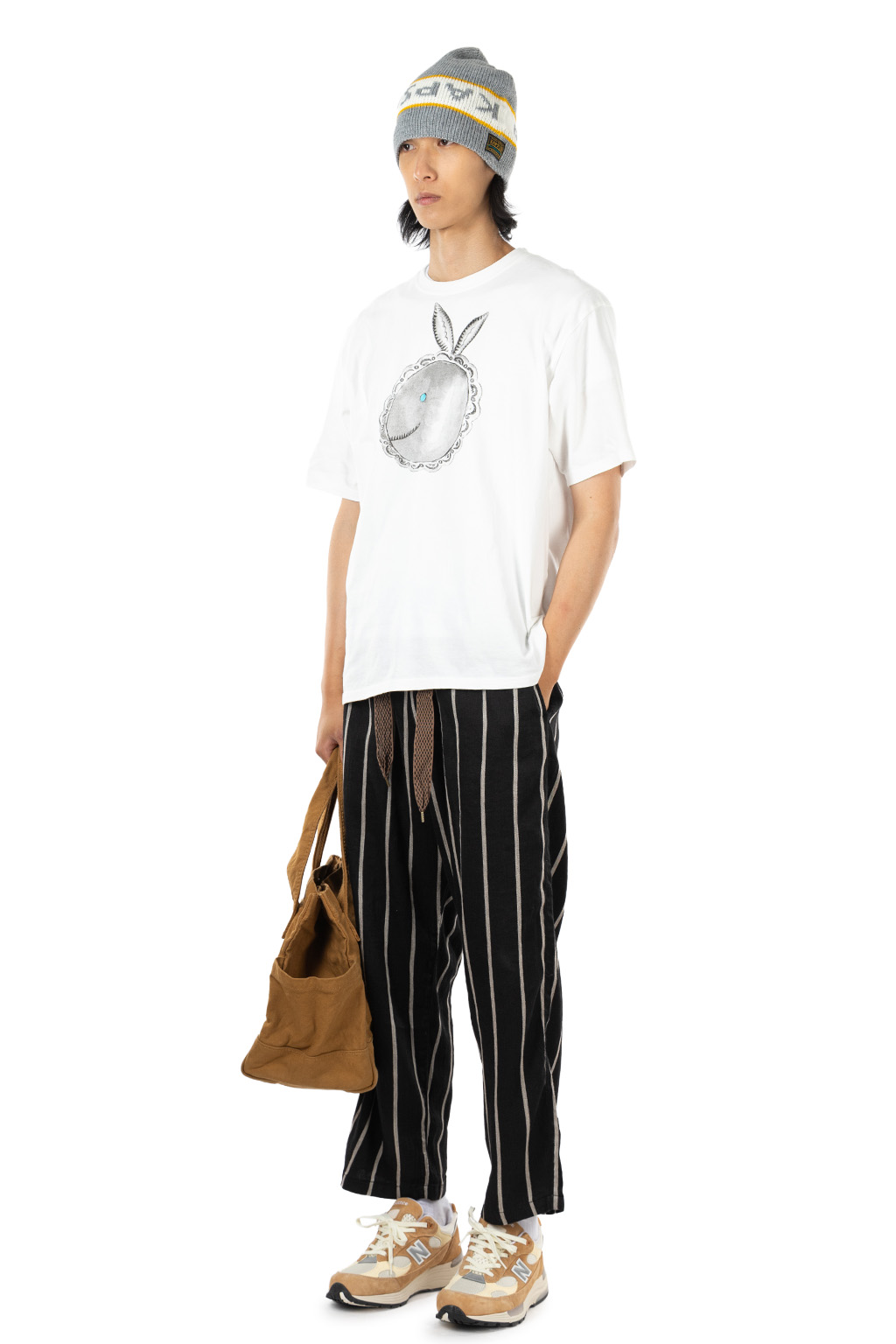 Kapital - 20/-Jersey Crew T (BIG Concho CONEYBOWY) - White