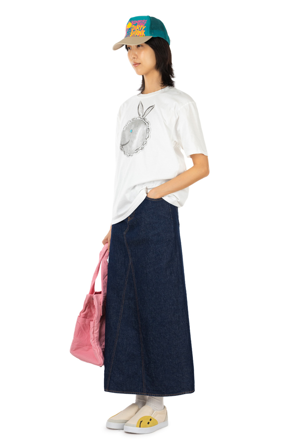 Kapital - 20/-Jersey Crew T (BIG Concho CONEYBOWY) - White