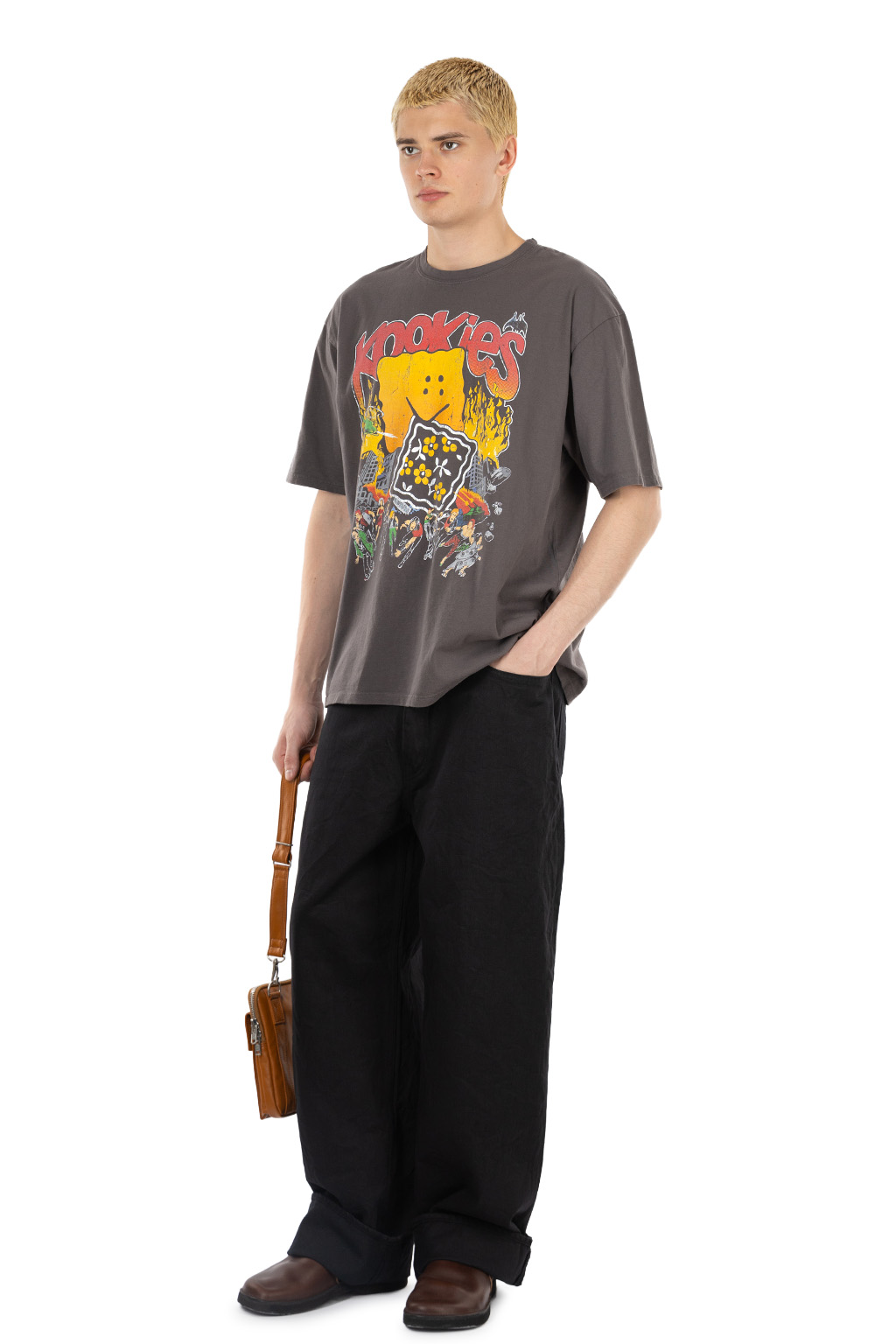 Kapital - 20-Jersey Crew T (BUSTER PECKISH BOWY)