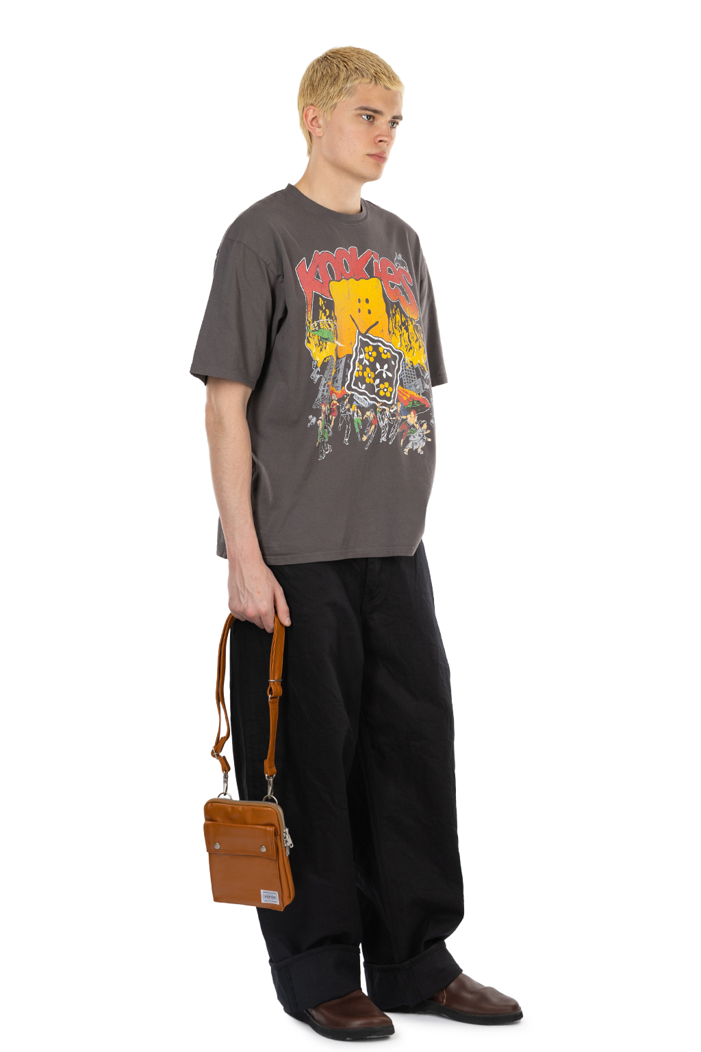 Kapital - 20-Jersey Crew T (BUSTER PECKISH BOWY)