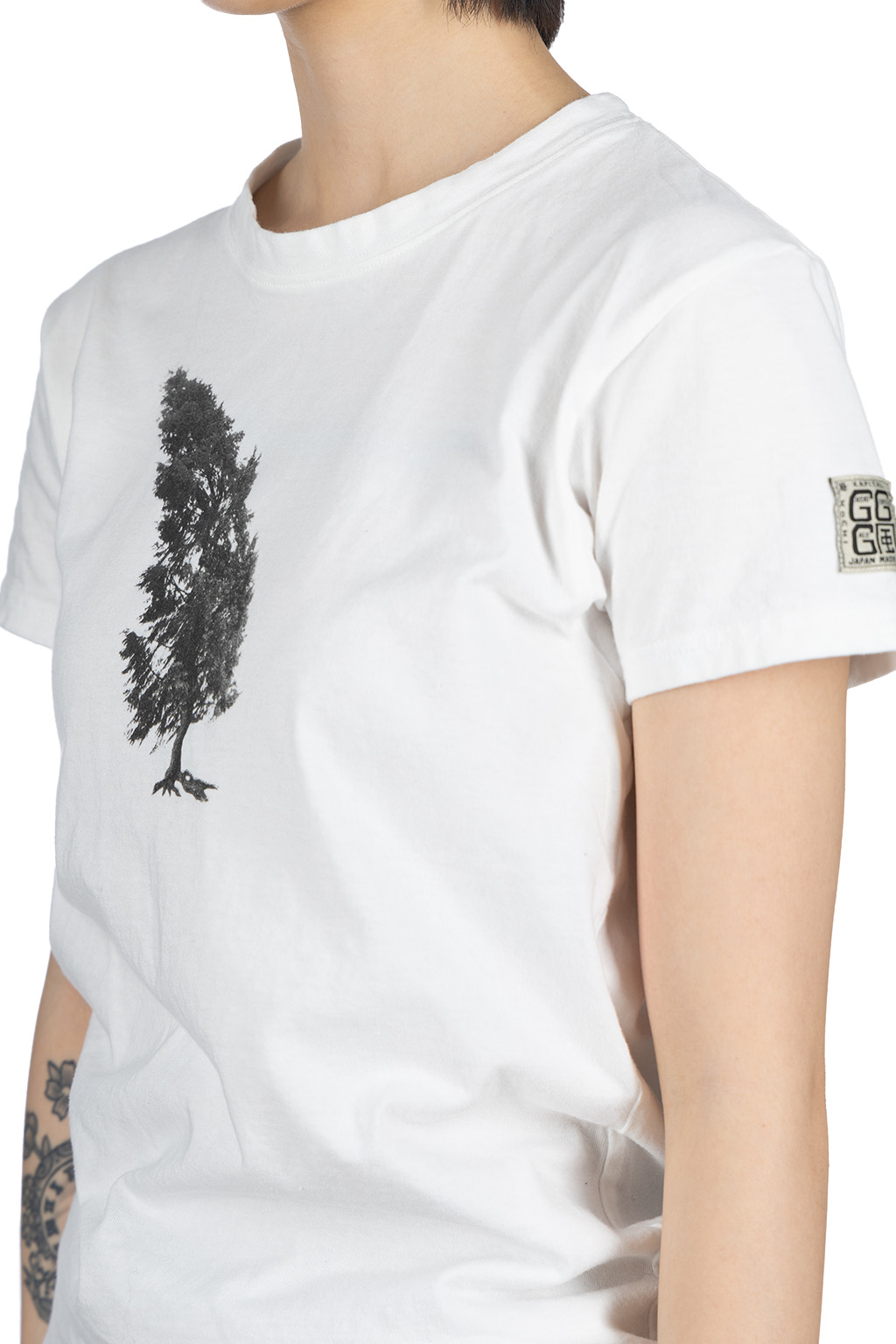 Kapital - 20/-Jersey Crew T (CONIFER & G.G.G.) - White