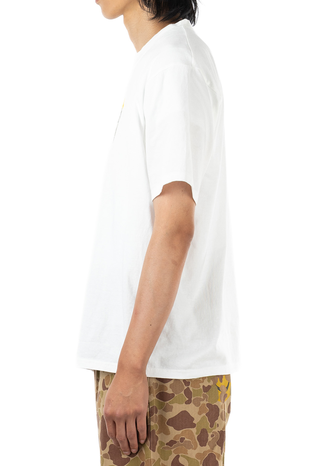 Kapital - 20/-Jersey Crew T (PECKISH DogTag) - White