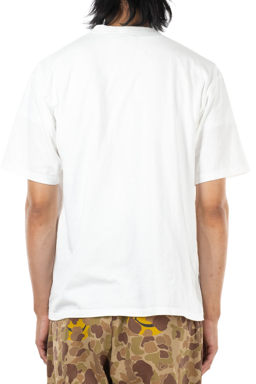 Kapital - 20/-Jersey Crew T (PECKISH DogTag) - White