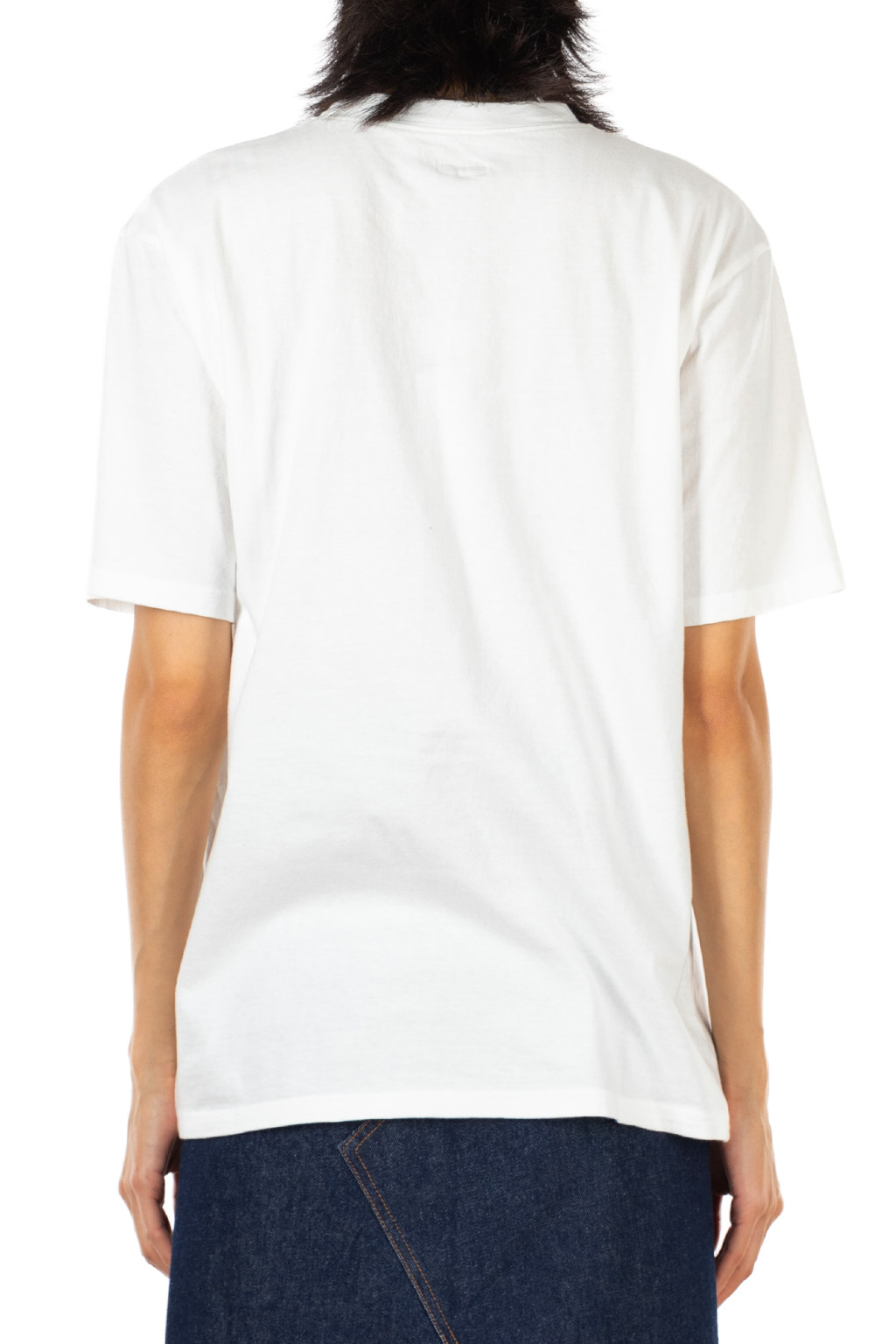 Kapital - 20/-Jersey Crew T (PECKISH DogTag) - White