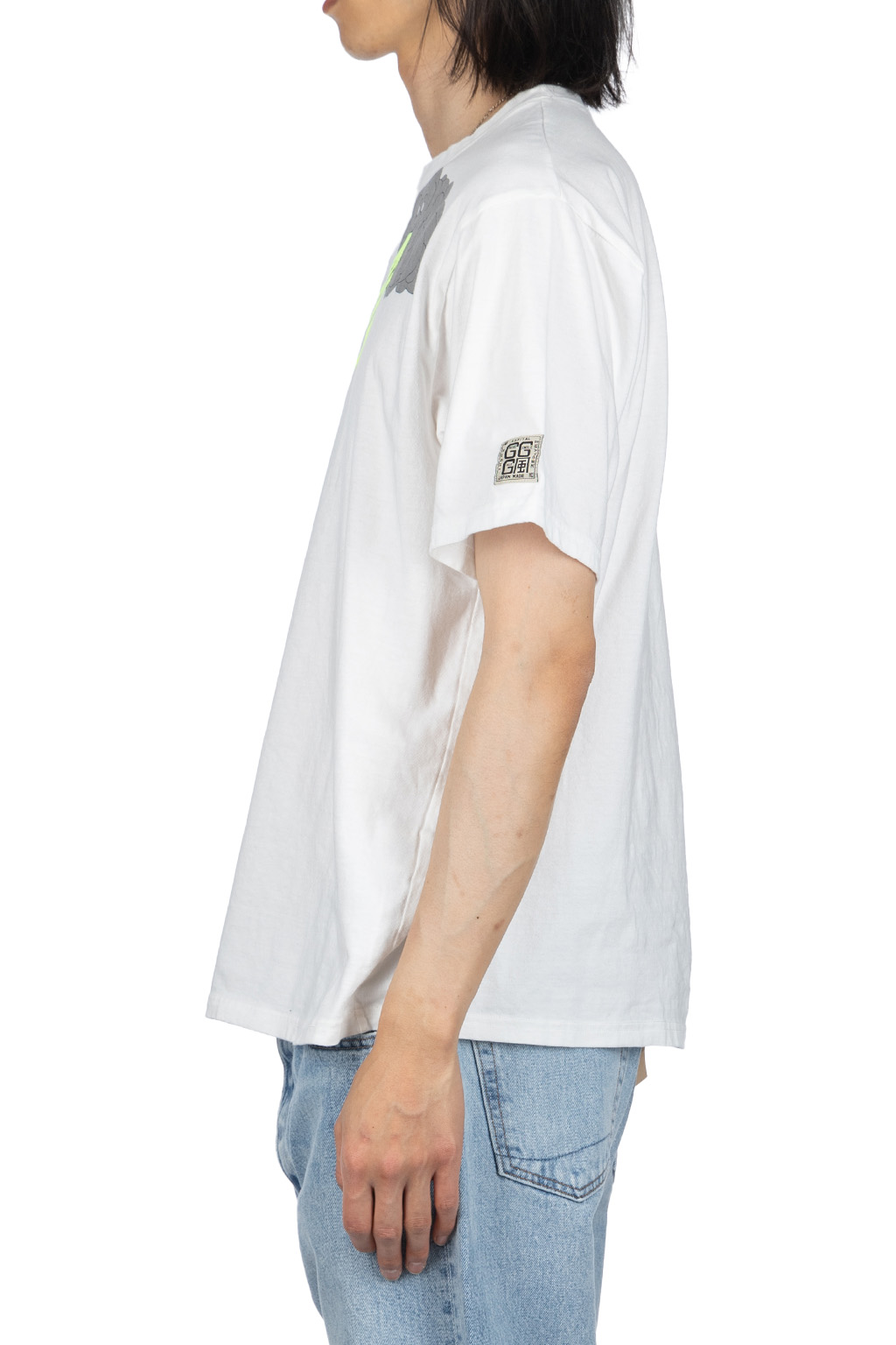 Kapital 20 Jersey V-neck ringer Tee (Butterfly concho pt)