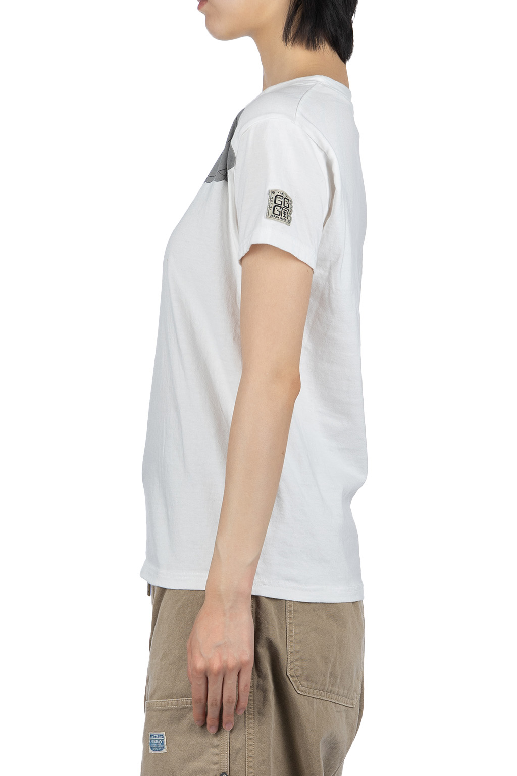 Kapital - 20/-Jersey Crew T (THUNDER & CONIFER) - White