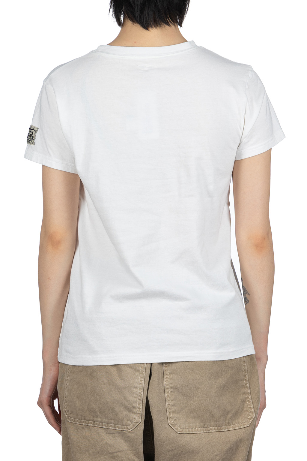 Kapital - 20/-Jersey Crew T (THUNDER & CONIFER) - White