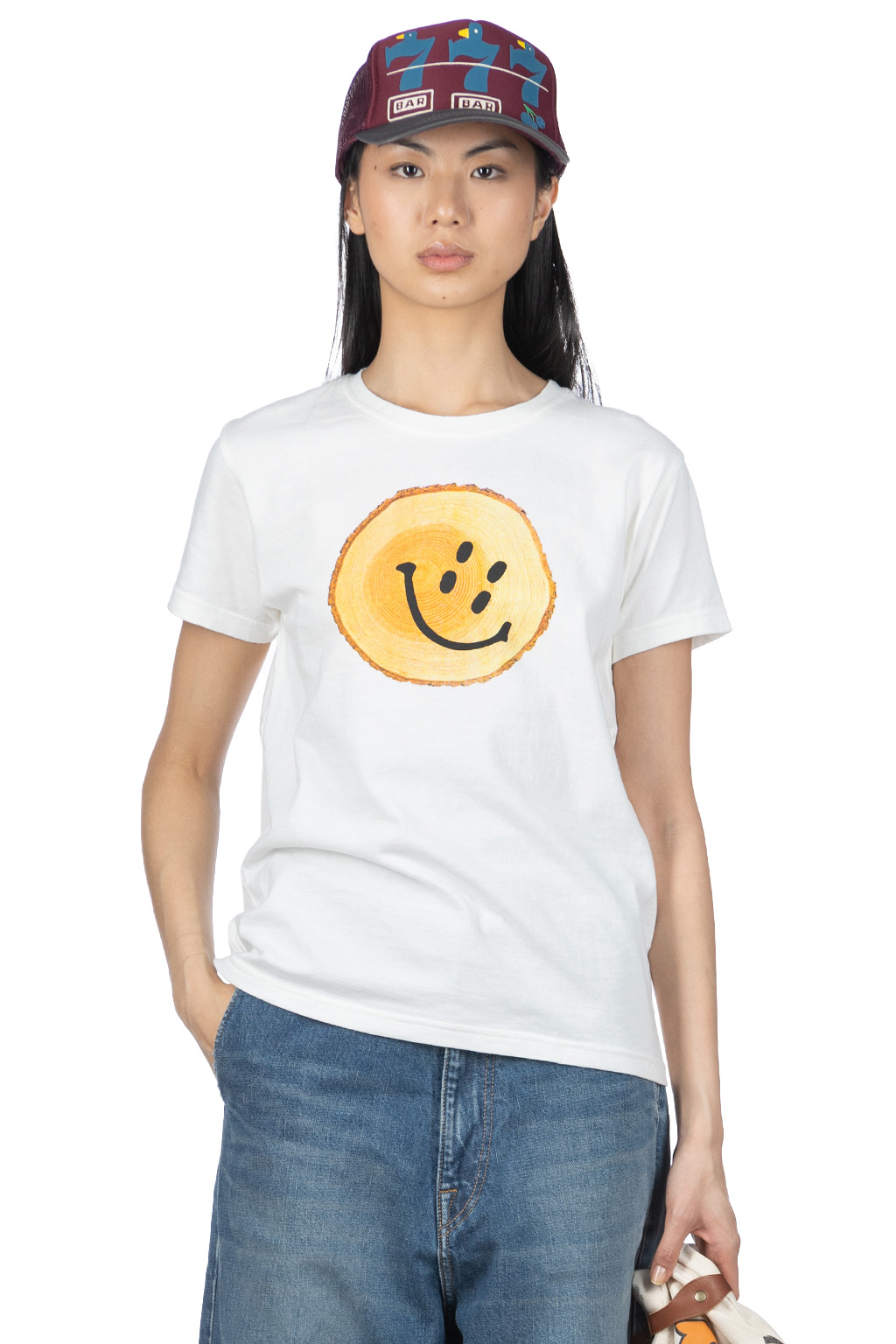 Kapital 20/-Jersey Crew T (TRUNK RAIN SMILE) in 2 Color Choices