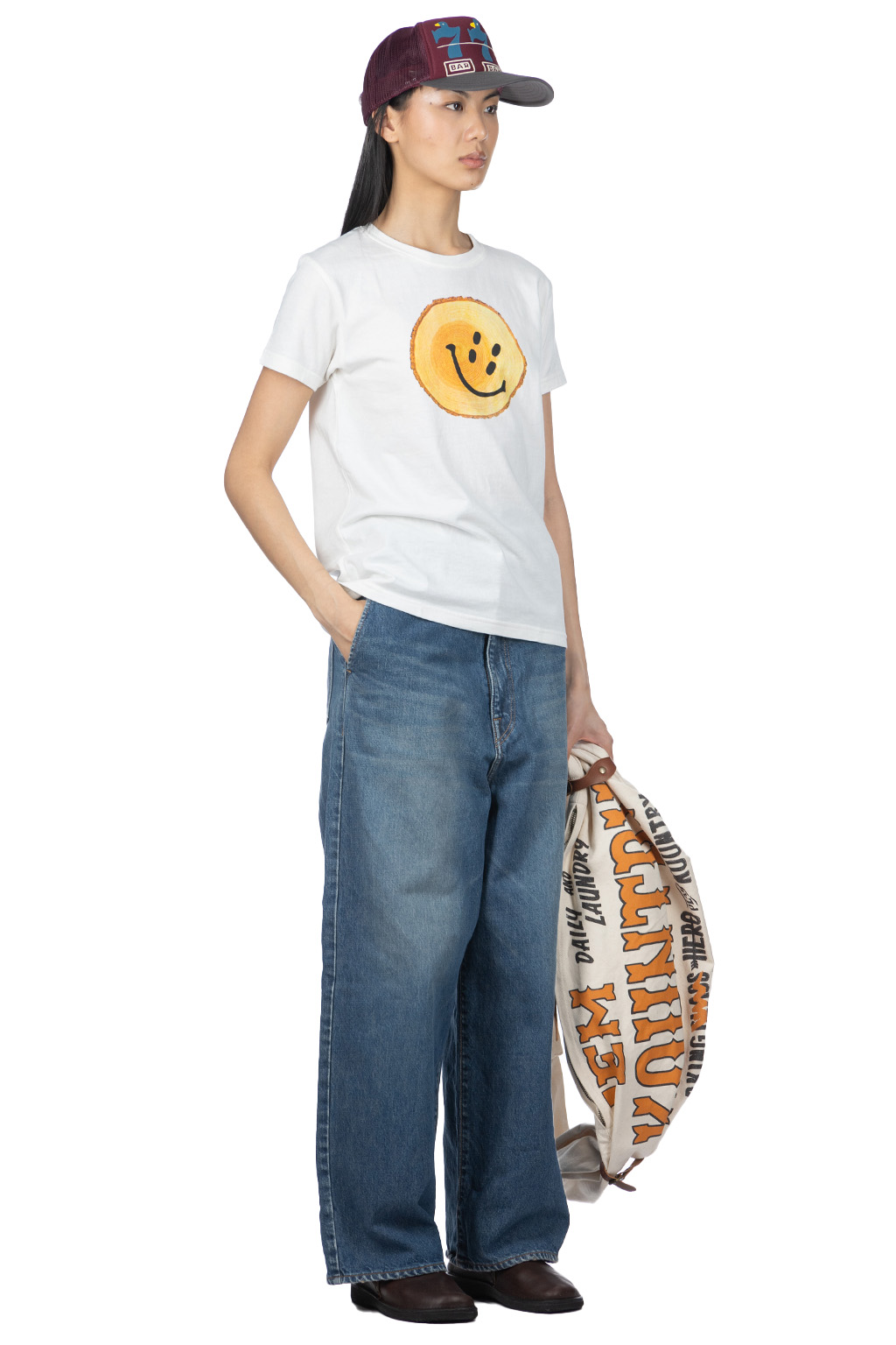 Kapital 20/-Jersey Crew T (TRUNK RAIN SMILE) in 2 Color Choices
