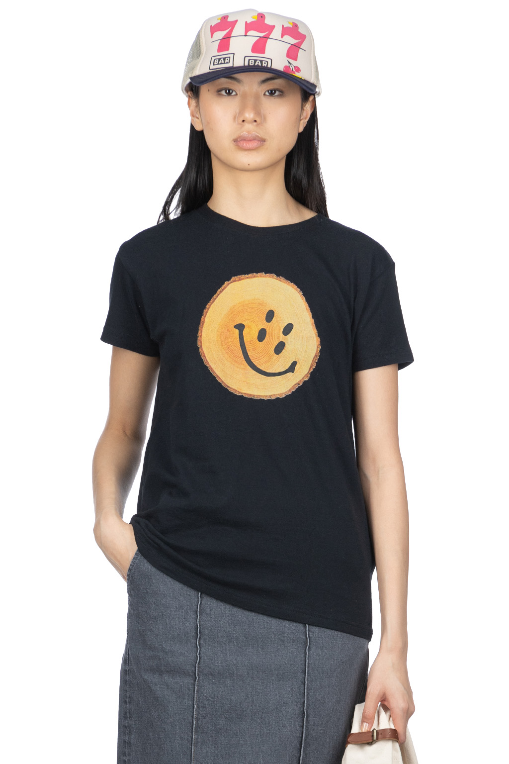 Kapital 20/-Jersey Crew T (TRUNK RAIN SMILE) in 2 Color Choices