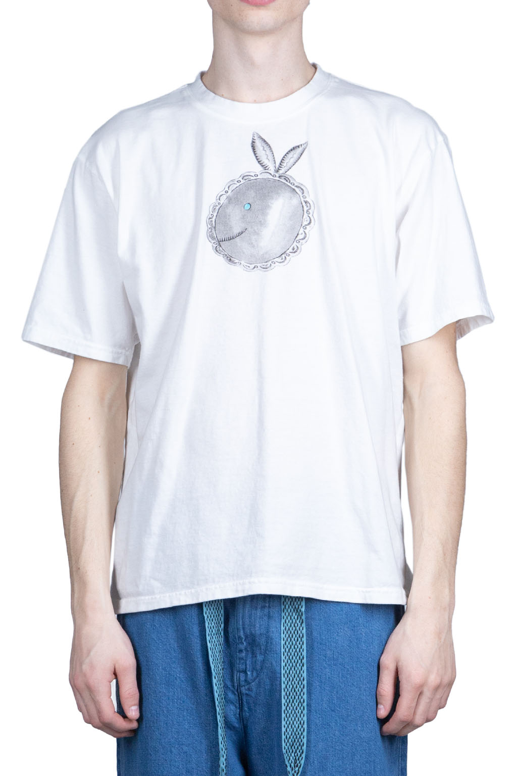 Kapital 20/-Jersey Crew Tee (Concho CONEYBOWY) - White