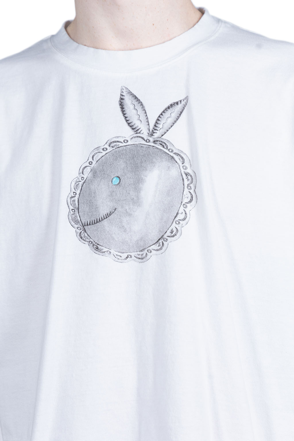 Kapital 20/-Jersey Crew Tee (Concho CONEYBOWY) - White