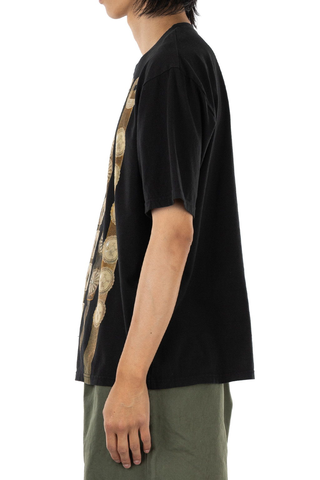 Kapital 20/-Jersey Crew Tee (Curtain Concho) - Black