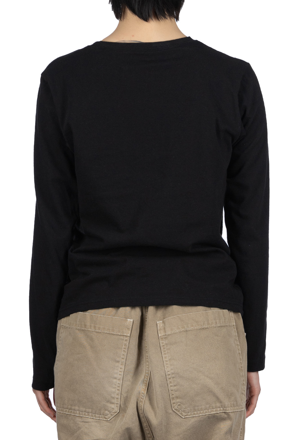 Kapital - 20/-Jersey Crewneck LS Tee (CONEYBOWY) - Black