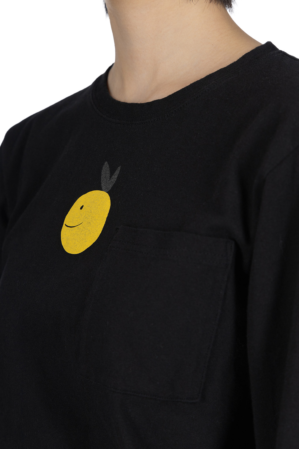 Kapital - 20/-Jersey Crewneck LS Tee (CONEYBOWY) - Black
