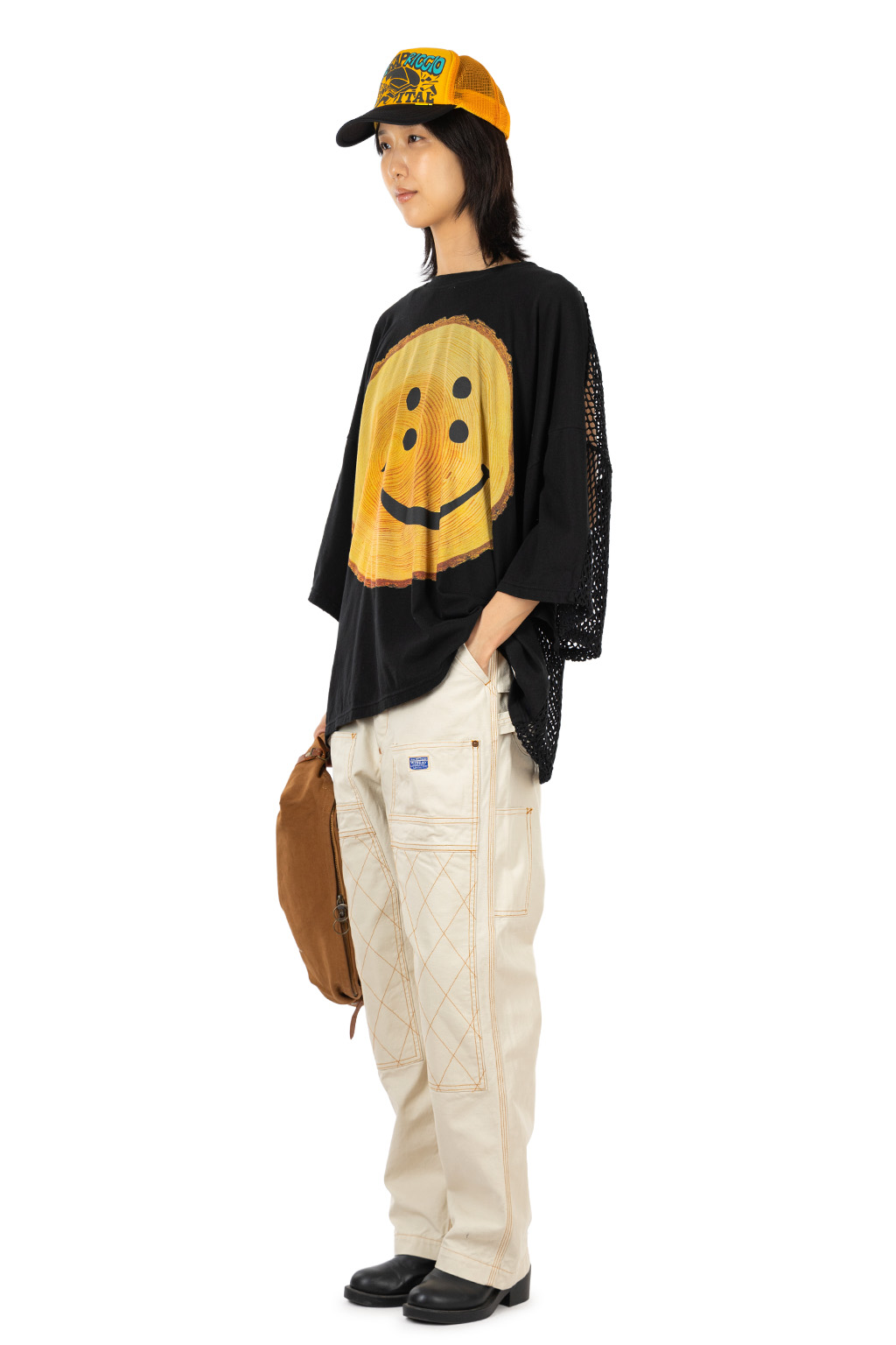 Kapital - 20/-Jersey KATABIRA HUGE-T (Tree Trunk RAINBOWY) - Black