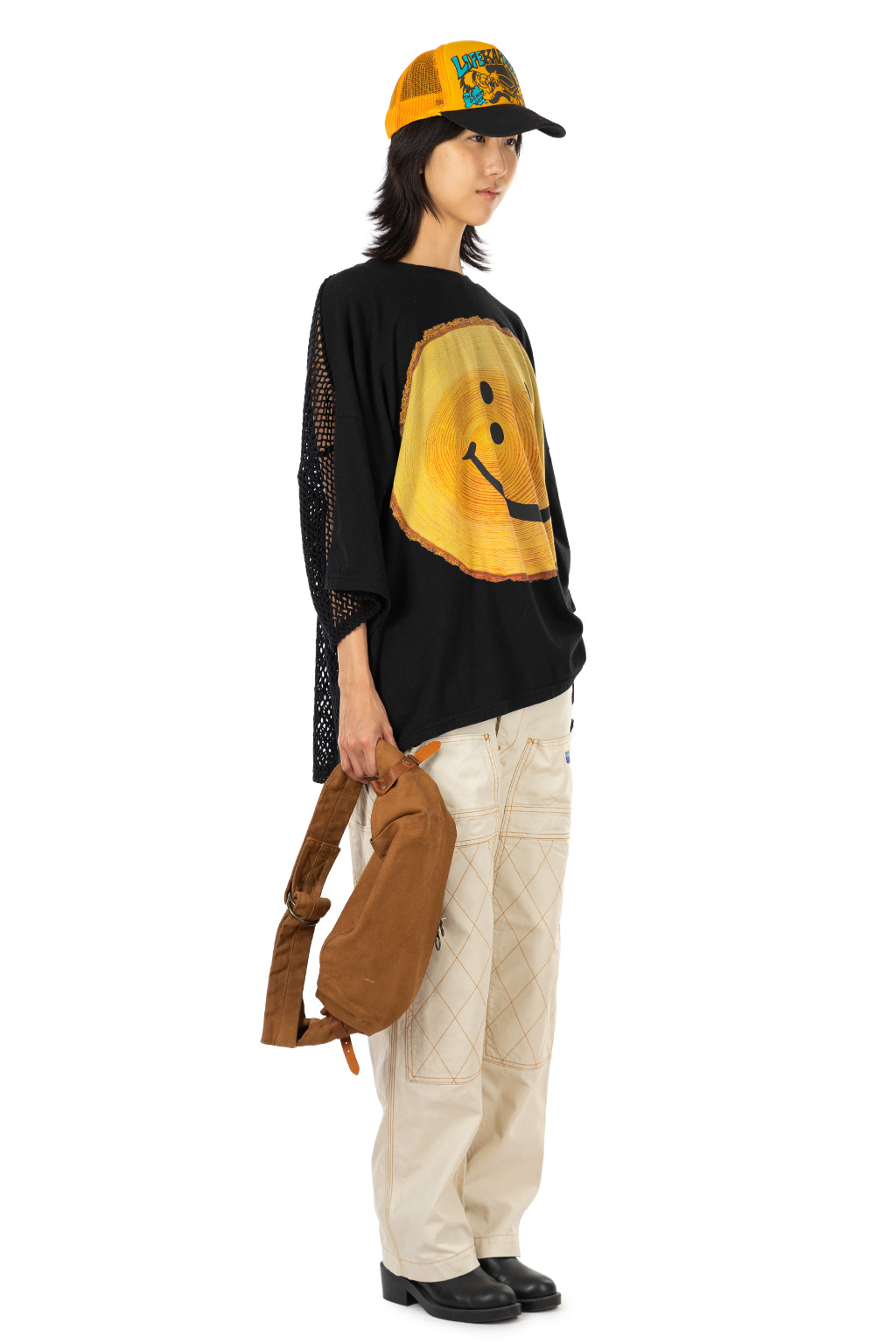 Kapital - 20/-Jersey KATABIRA HUGE-T (Tree Trunk RAINBOWY) - Black