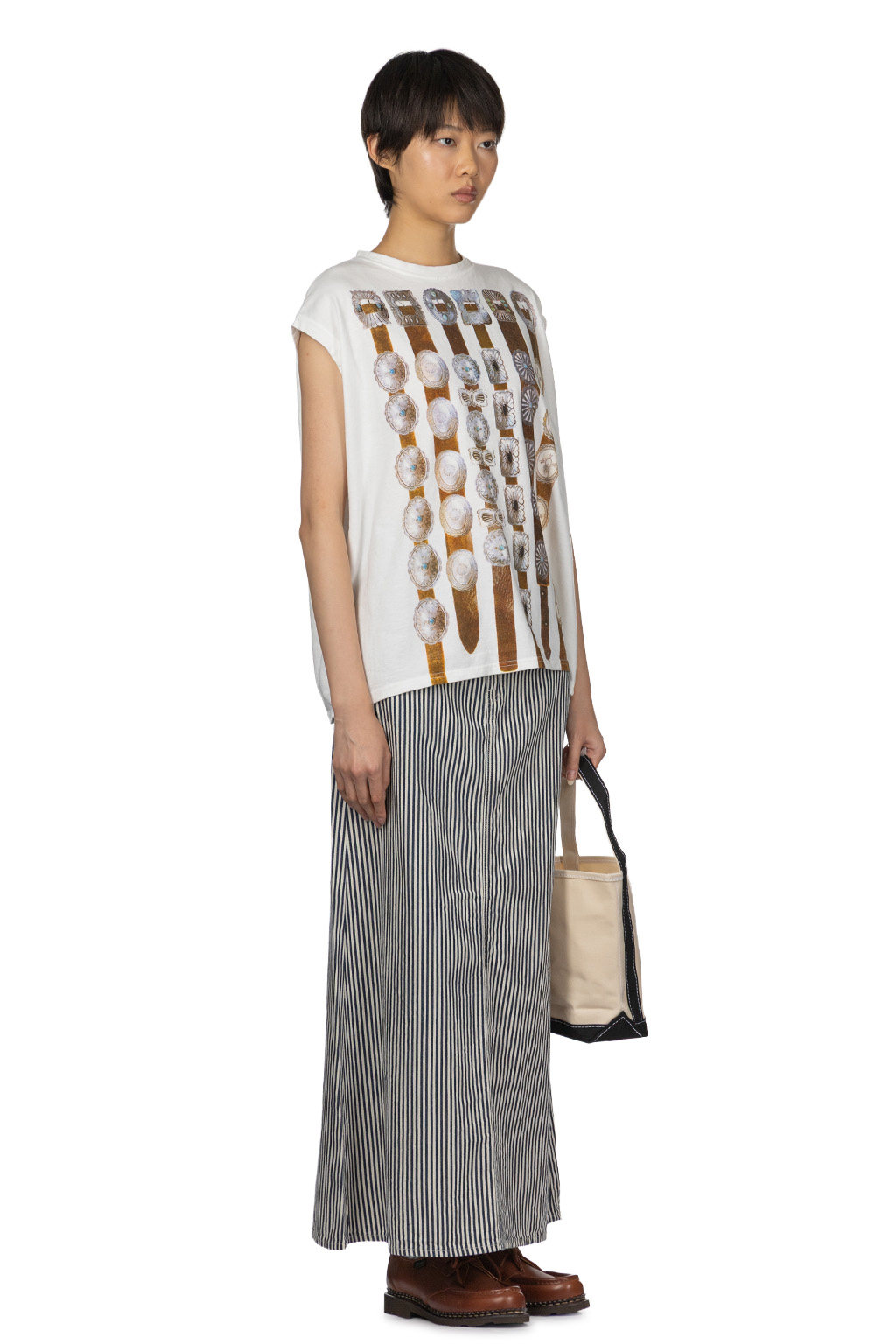 Kapital - 20/ - Jersey Non-Sleeve T (Curtain Concho)