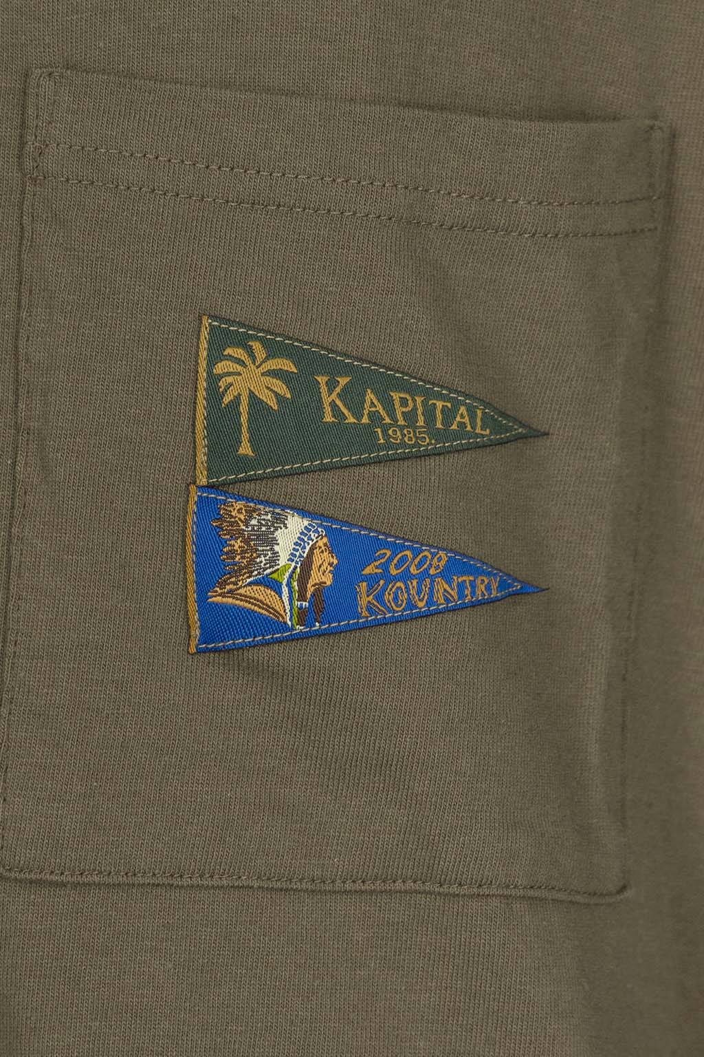 Kapital - 20 - Jersey PENNANT T -3 Flags - Khaki