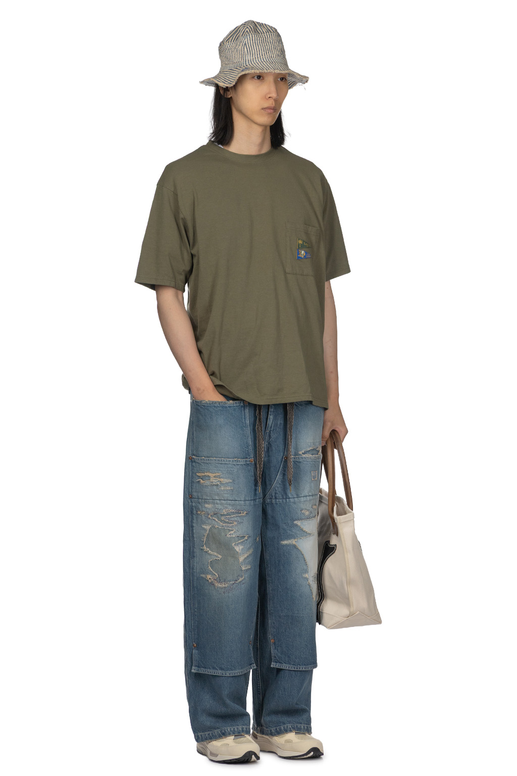 Kapital - 20 - Jersey PENNANT T -3 Flags - Khaki